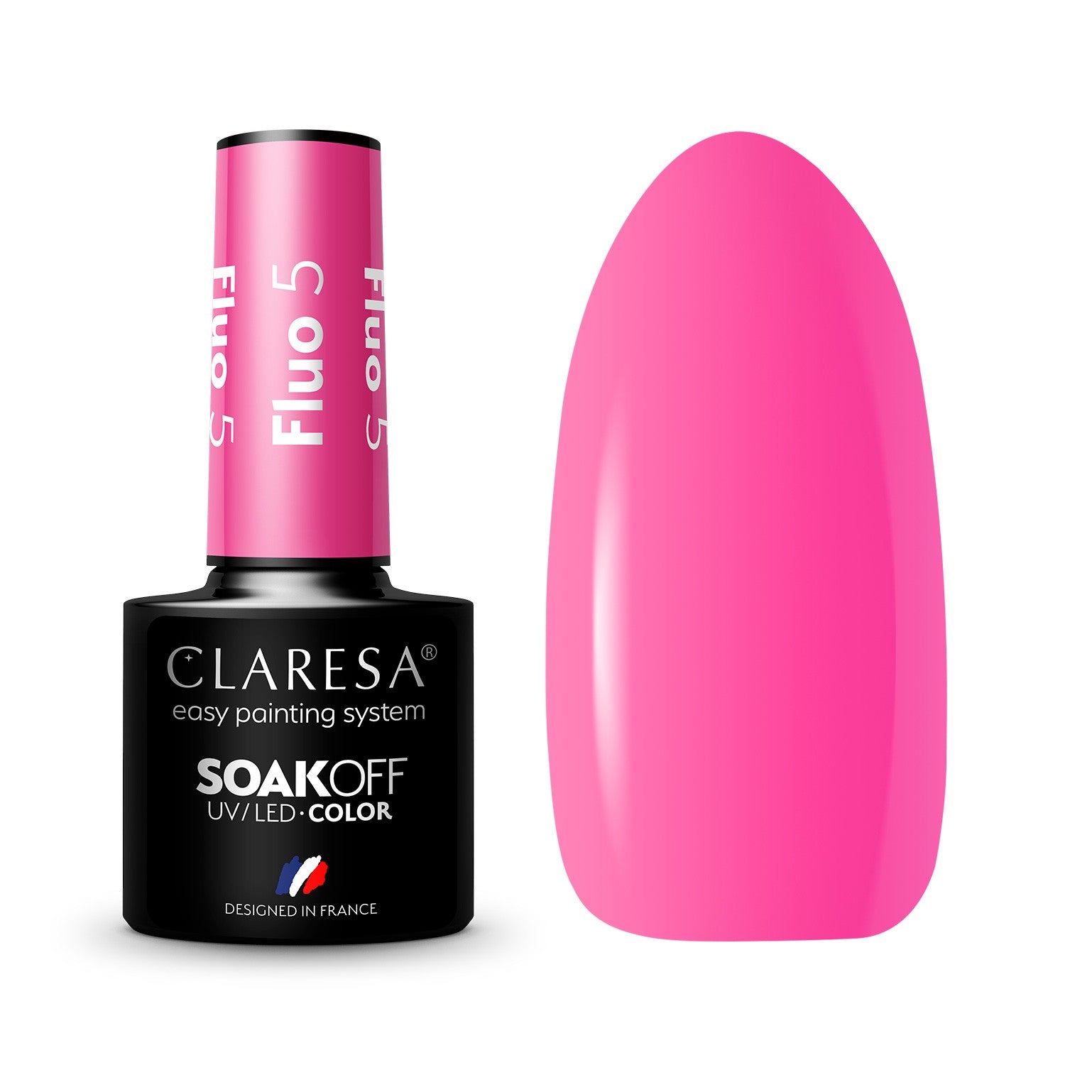 CLARESA Hybrid nail polish FLUO - 5 5g | Vaistine1.lt