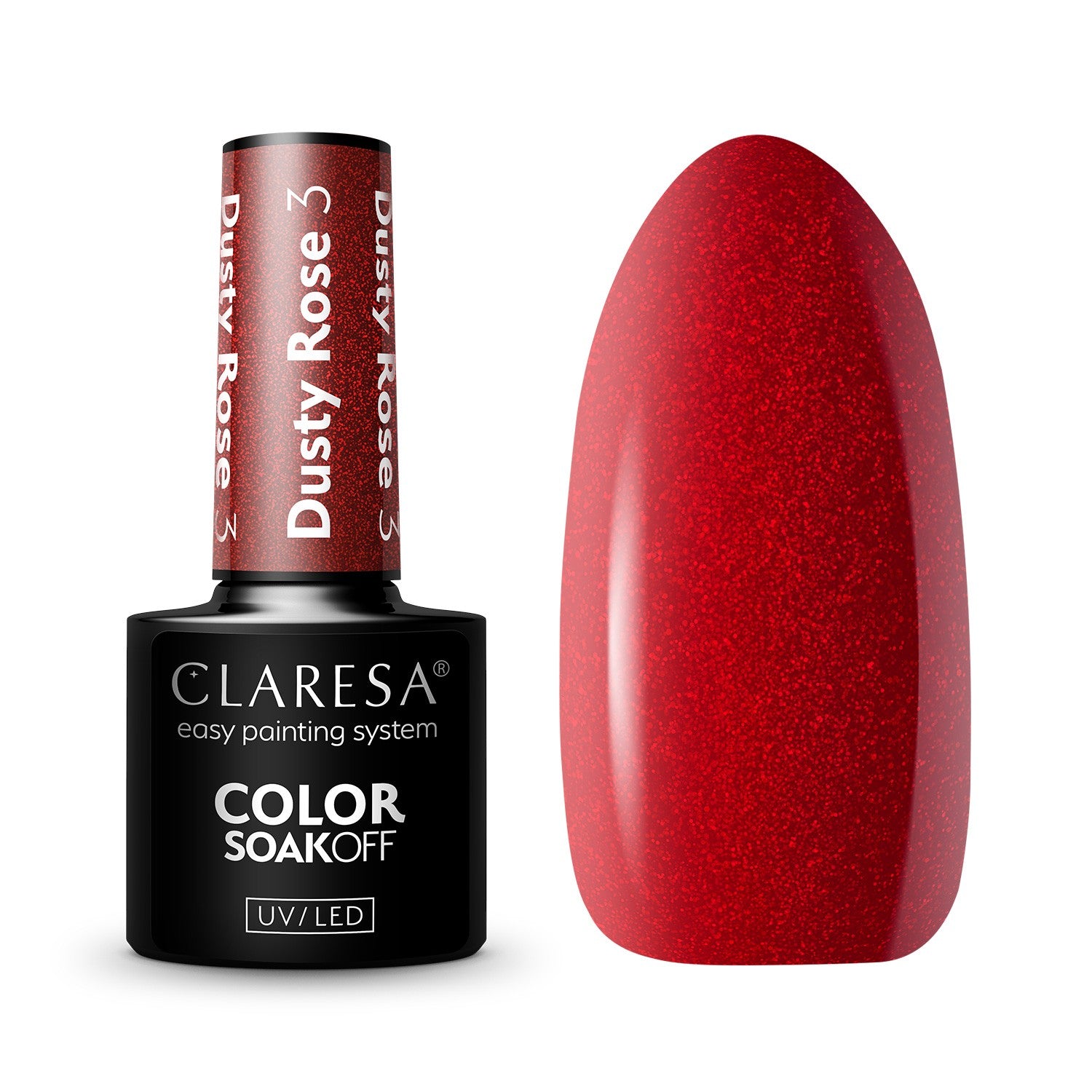 CLARESA Hybrid nail polish DUSTY ROSE - 3 5g | Vaistine1.lt