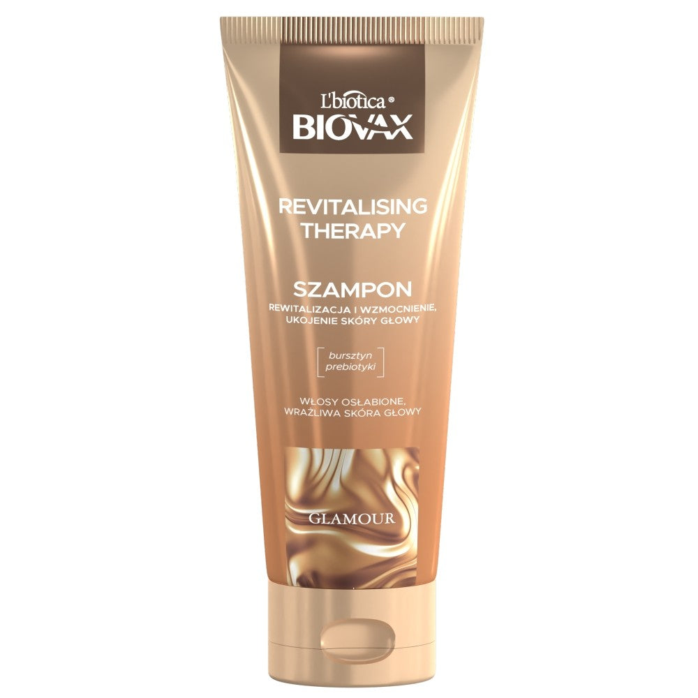 L'BIOTICA Biovax Glamour Revitalising Therapy Shampoo - for weakened hair and sensitive scalp 200ml | Vaistine1.lt