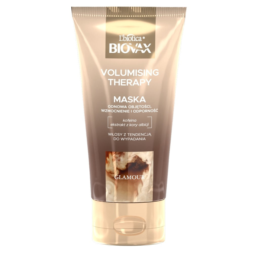 L'BIOTICA Biovax Glamour Volumising Therapy Mask - for hair prone to falling out 150ml | Vaistine1.lt