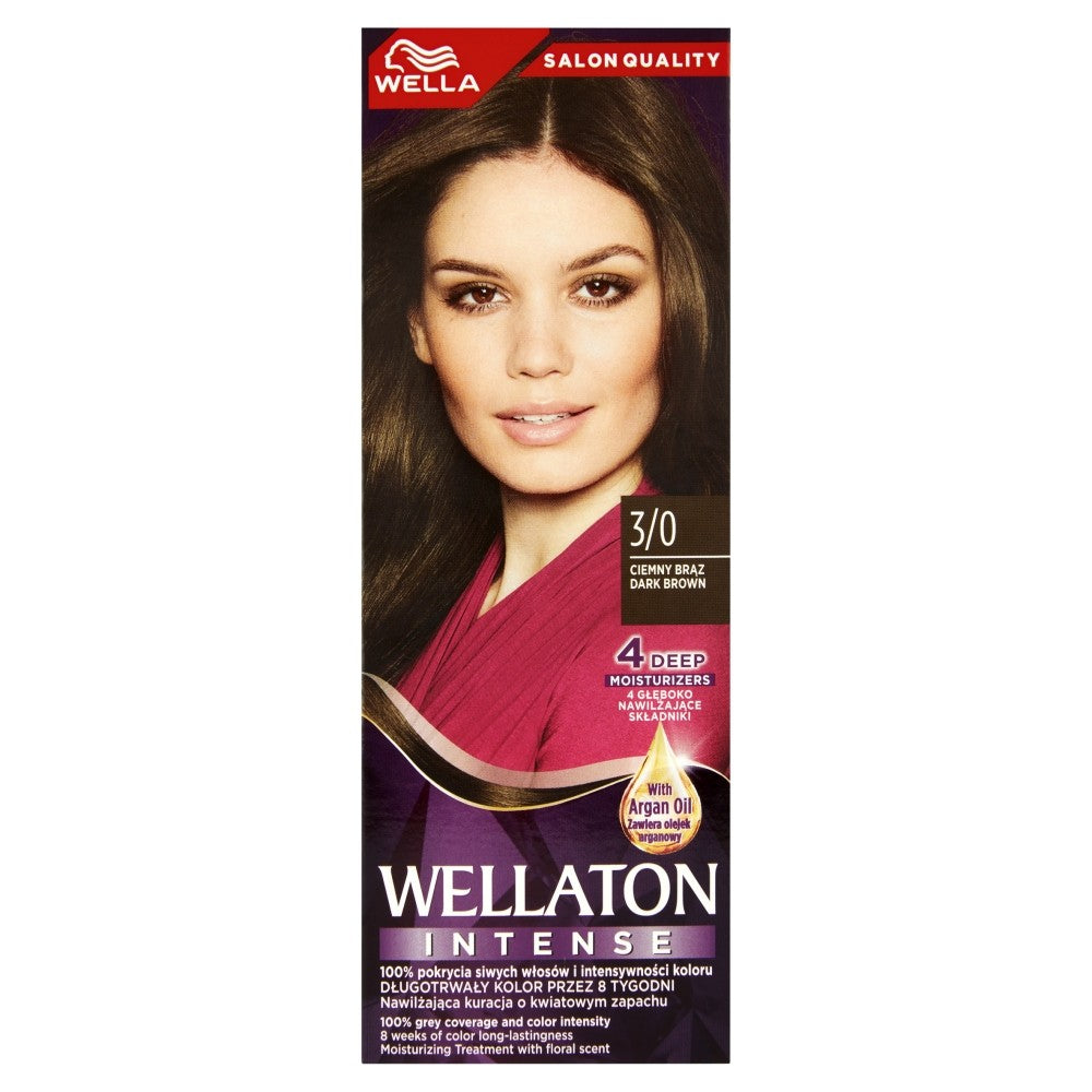 Wella Wellaton Intense Coloring Cream No. 3/0 - Dark Brown 1 piece | Vaistine1.lt