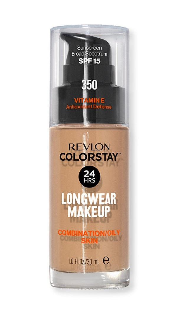 Revlon Colorstay 24H Longwear Foundation Mattifying Concealer No. 350 Rich Tan - for combination and oily skin 30ml | Vaistine1.lt