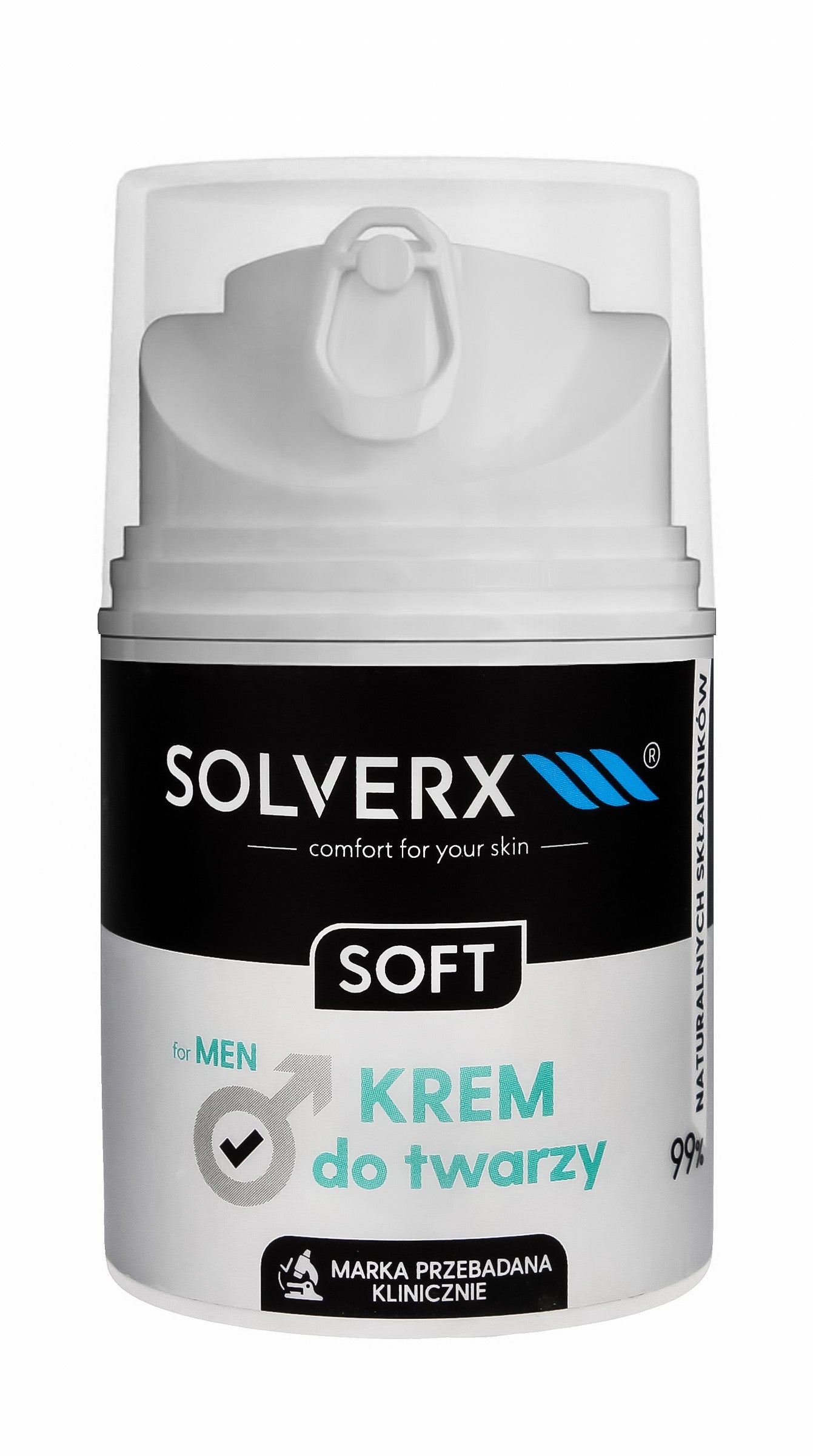 SOLVERX MEN SOFT Face Cream 50ml | Vaistine1.lt