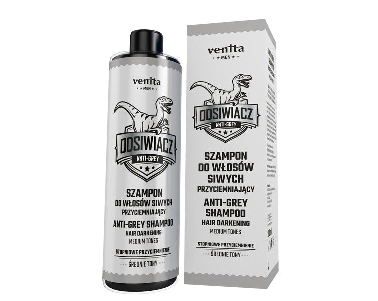 VENITA Men Darkening Shampoo for Gray Hair - Medium Tones 200ml | Vaistine1.lt