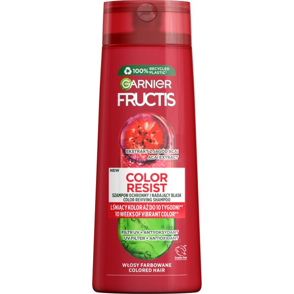 GARNIER Fructis šampūnas dažytiems plaukams Color Resist 250ml | Vaistine1.lt