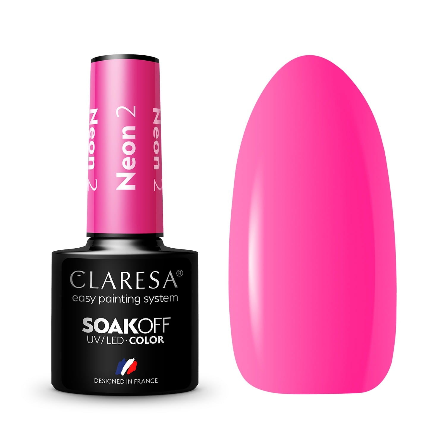 CLARESA Hybrid nail polish Neon - 2 5g | Vaistine1.lt