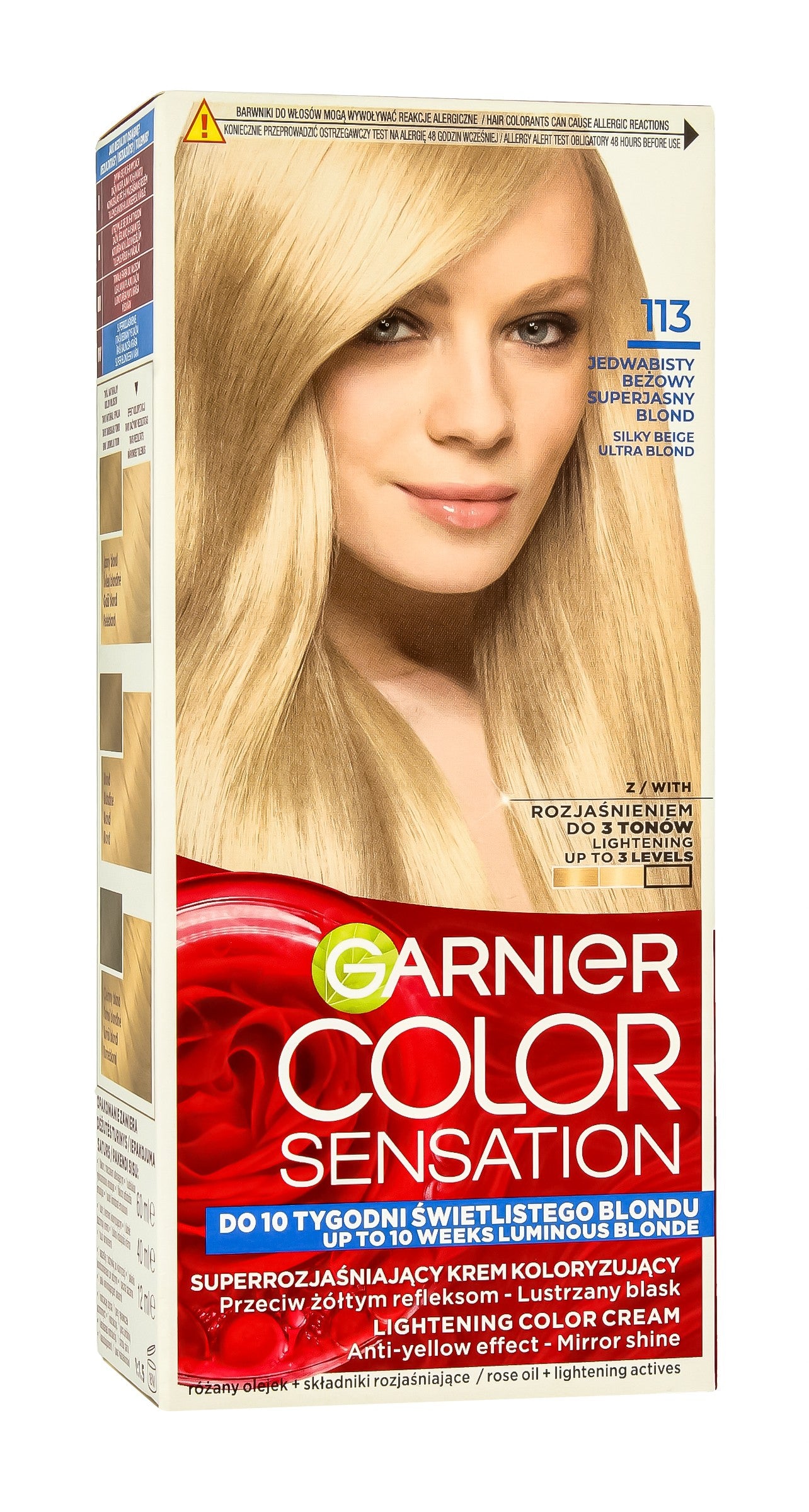 Garnier Color Sensation Coloring Cream 113 Beige Ultra Blond - Silky Beige Super Light Blonde 1pc. | Vaistine1.lt