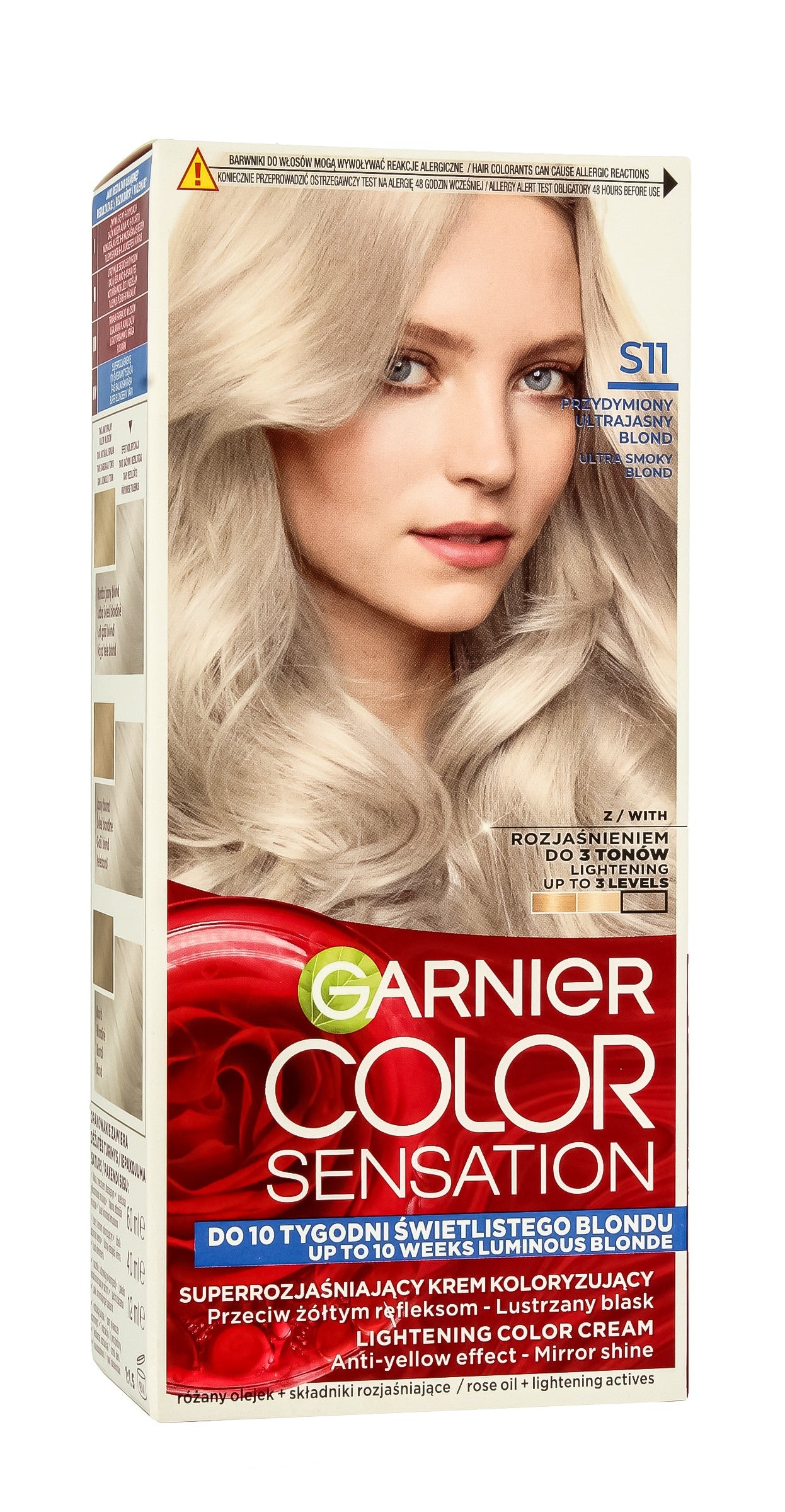 Garnier Color Sensation Coloring Cream S11 Ultra Smoky Blond - Smoky Ultra Bright Blond 1pc. | Vaistine1.lt