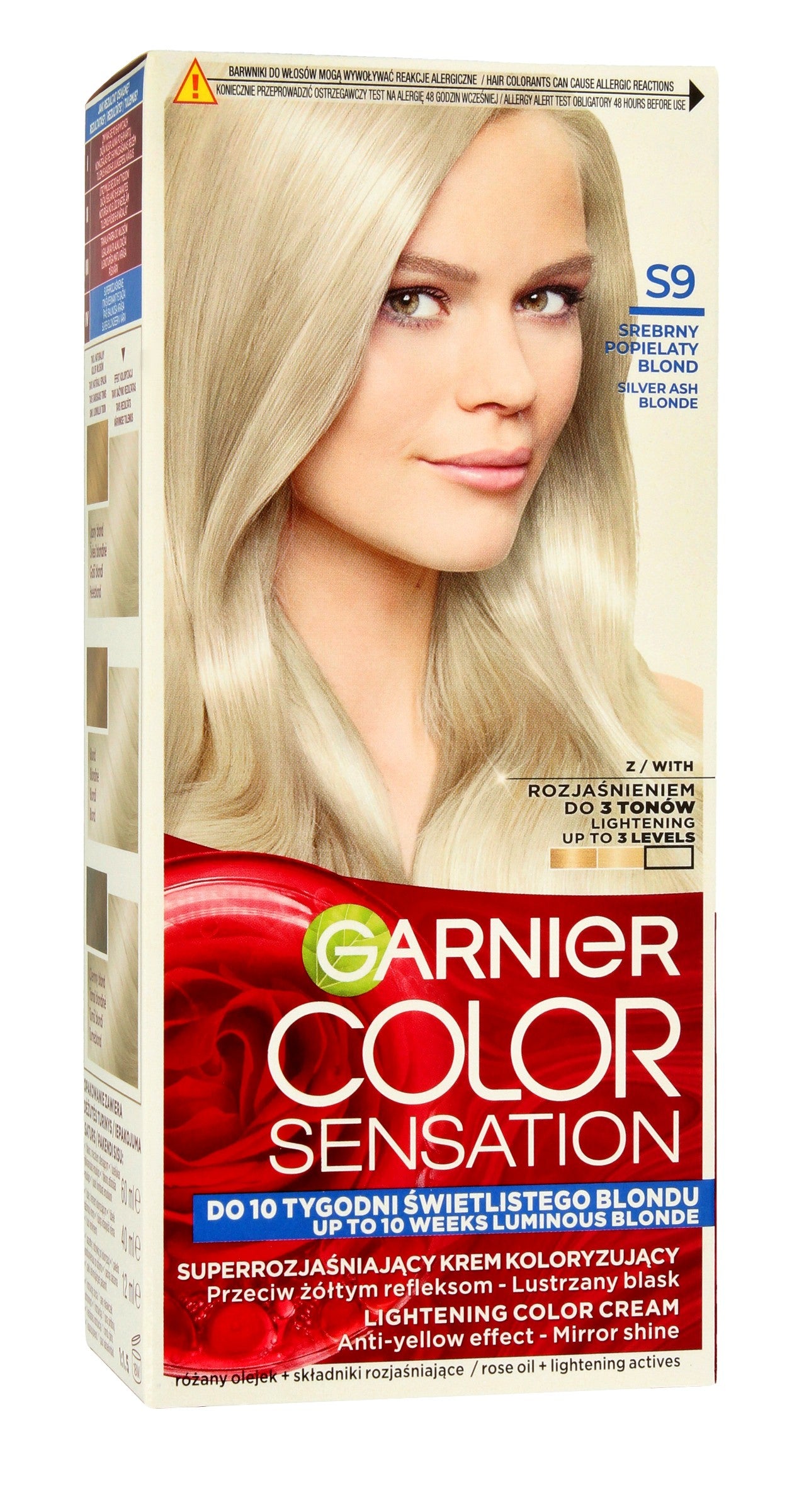 Garnier Color Sensation Coloring Cream S9 Silver Ash Blonde - Silver Platinum Blonde 1op. | Vaistine1.lt