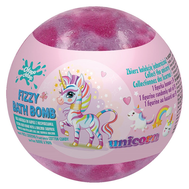 CHLAPU CHLAP Bath Bomb with Surprise Unicorn - Cotton Candy (cotton candy) 1pc | Vaistine1.lt