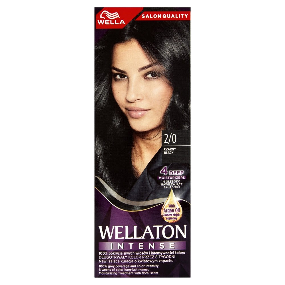 Wella Wellaton Intense Intense Coloring Cream No. 2/0 Black - 1op. | Vaistine1.lt