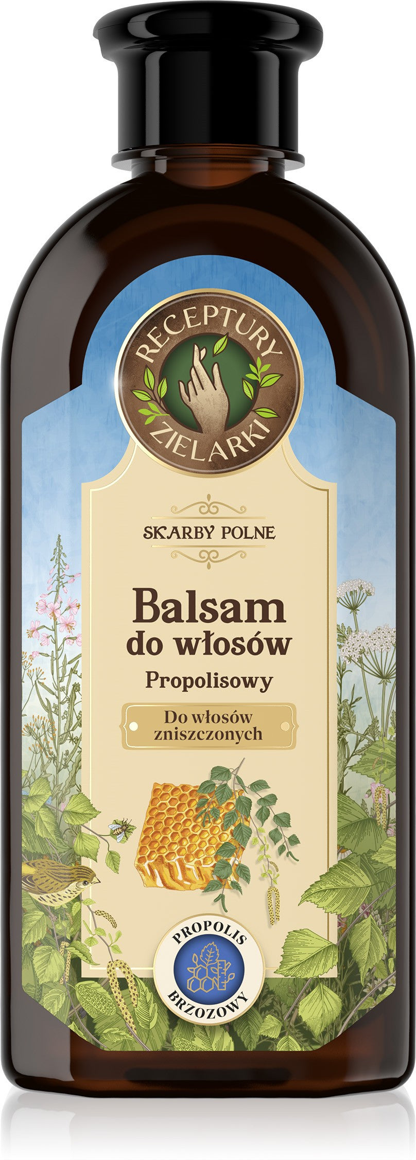 HERBAL FORMULAS Skarby Polne Balsam with birch propolis for damaged hair 350ml | Vaistine1.lt