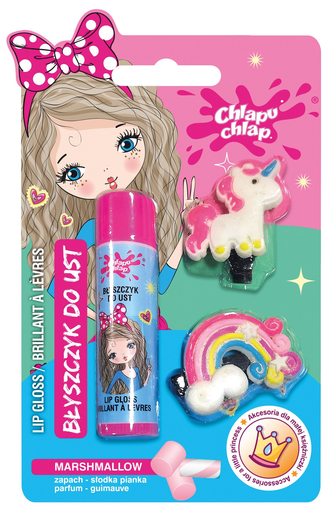 CHLAPU CHLAP LIP GLOSS CLIP unicorn shape | Vaistine1.lt