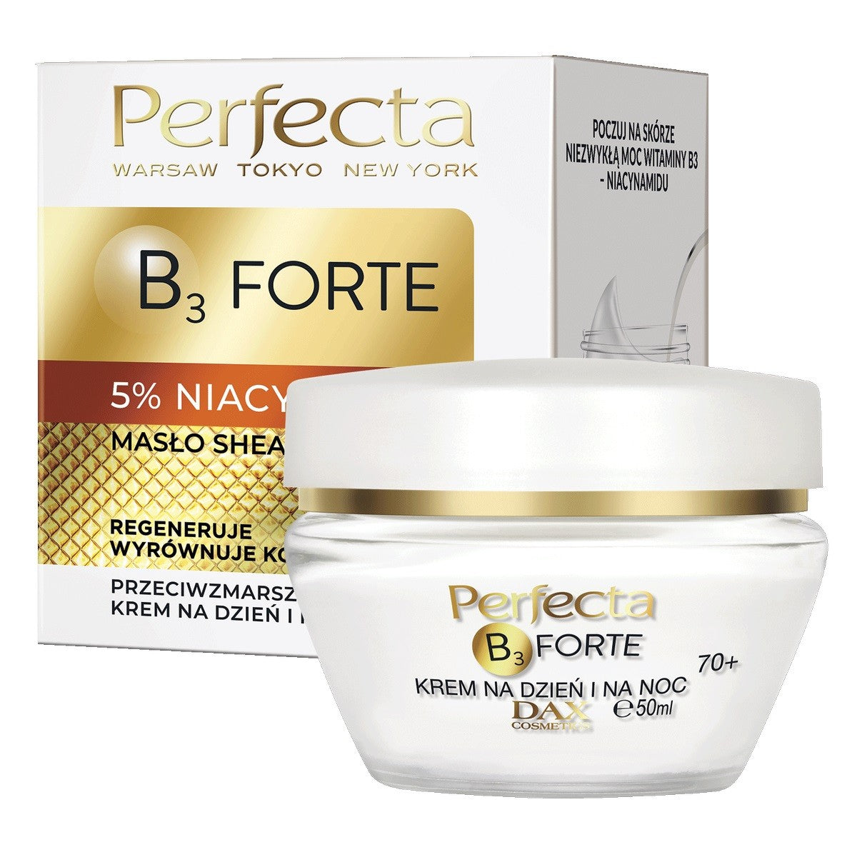 PERFECTA B3 Forte Anti-Wrinkle Cream 70+ for day and night 50ml | Vaistine1.lt