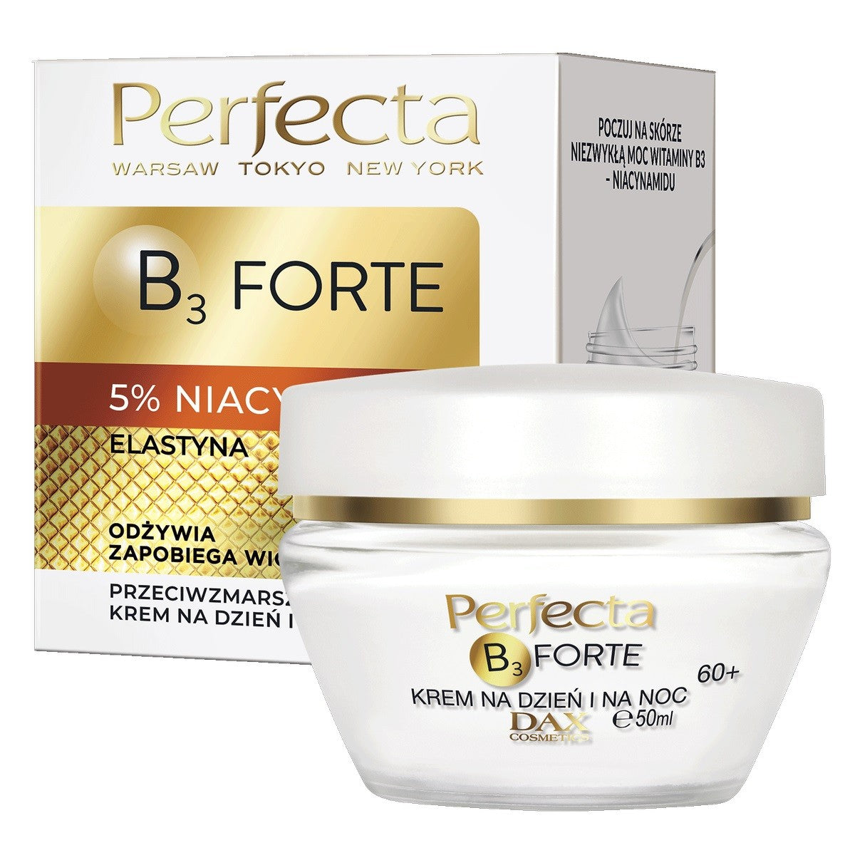 PERFECTA B3 Forte Anti-wrinkle Cream 60+ for day and night 50ml | Vaistine1.lt