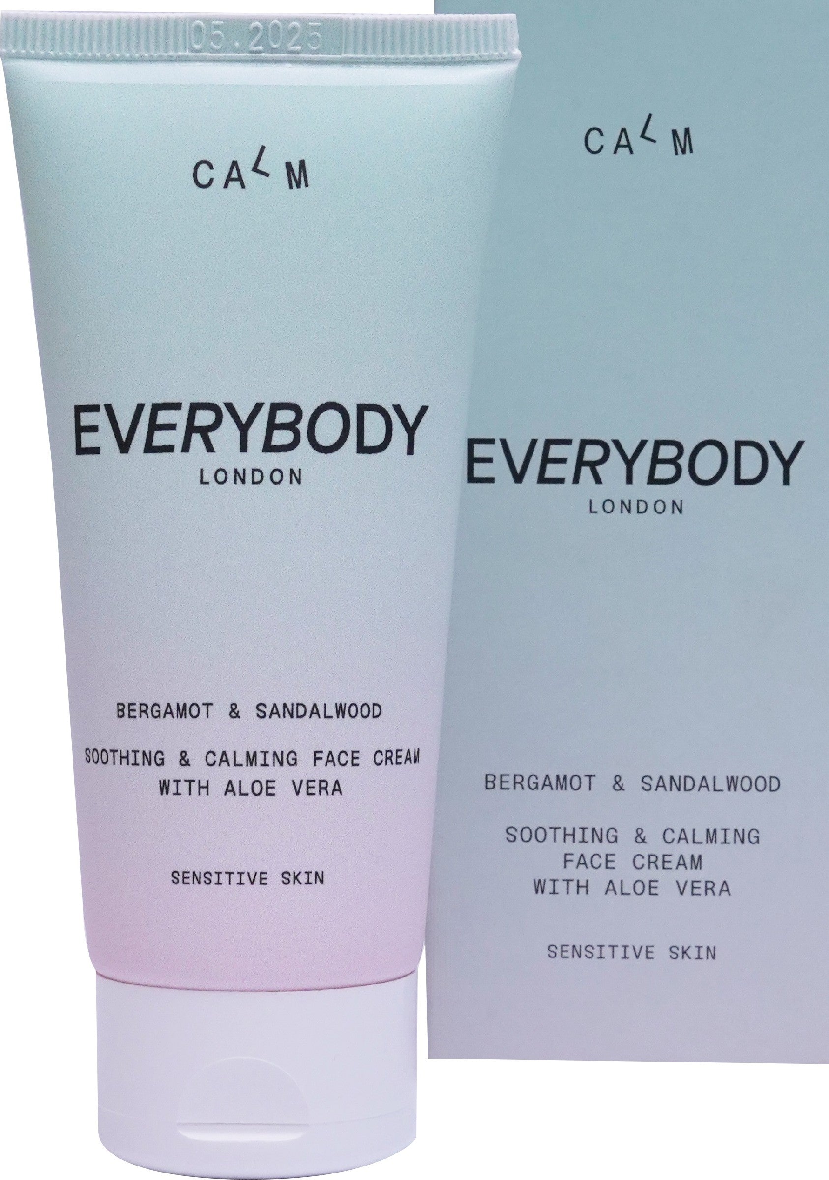 EVERYBODY Calm Soothing Cream for day and night for sensitive skin - Bergamot and Sandalwood 50ml | Vaistine1.lt