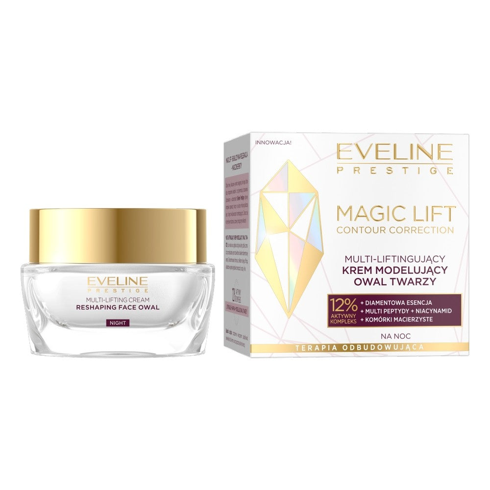 EVELINE Magic Lift Contour Correction Multi-lifting Face Oval Modeling Night Cream 50ml | Vaistine1.lt