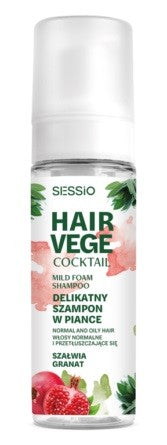 CHANTAL Sessio Hair Vege Foam Shampoo - Sage and Pomegranate 175g | Vaistine1.lt