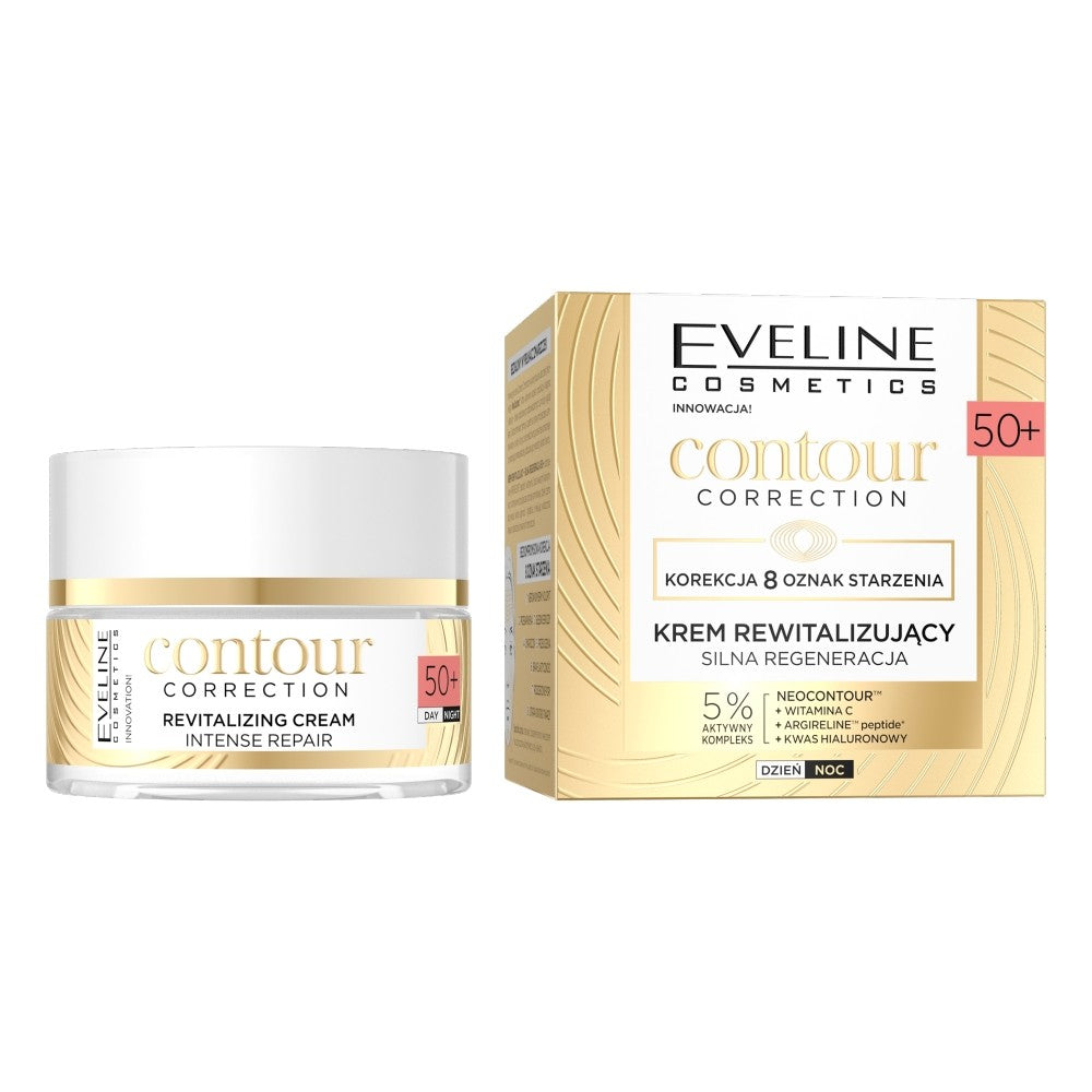 EVELINE Contour Correction 50+ Revitalizing Cream - Strong Regeneration for Day and Night 50ml | Vaistine1.lt