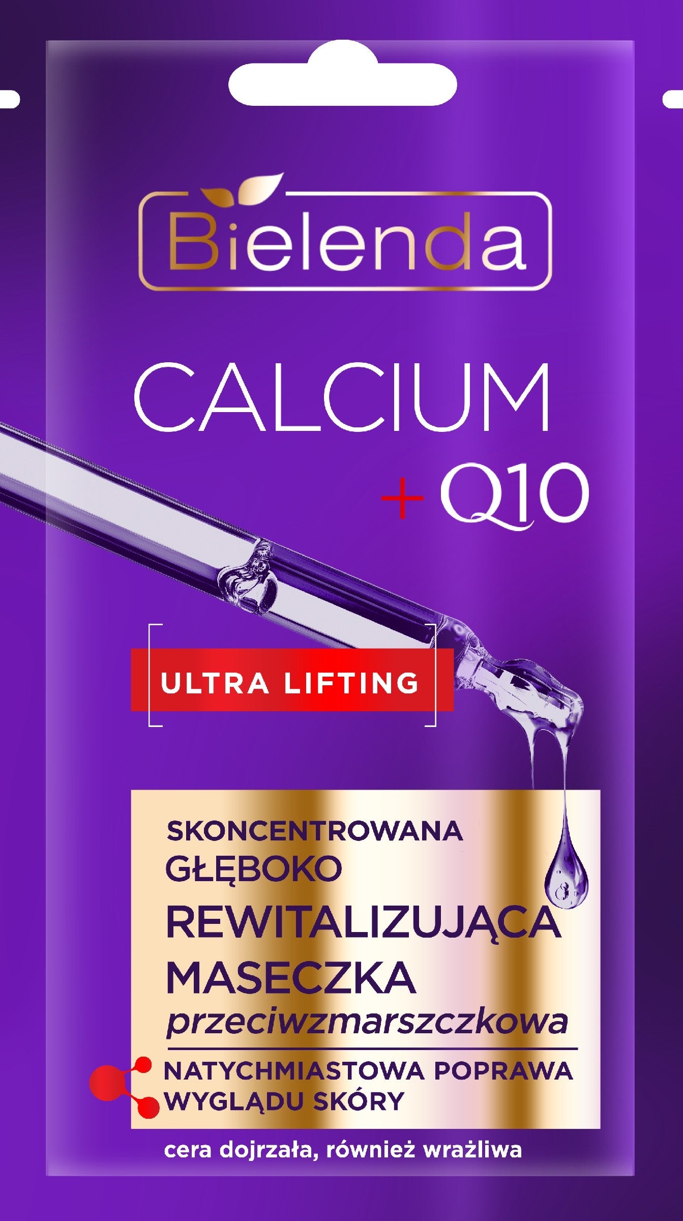 BIELENDA CALCIUM+Q10 Revitalizuojanti kaukė 8g | Vaistine1.lt