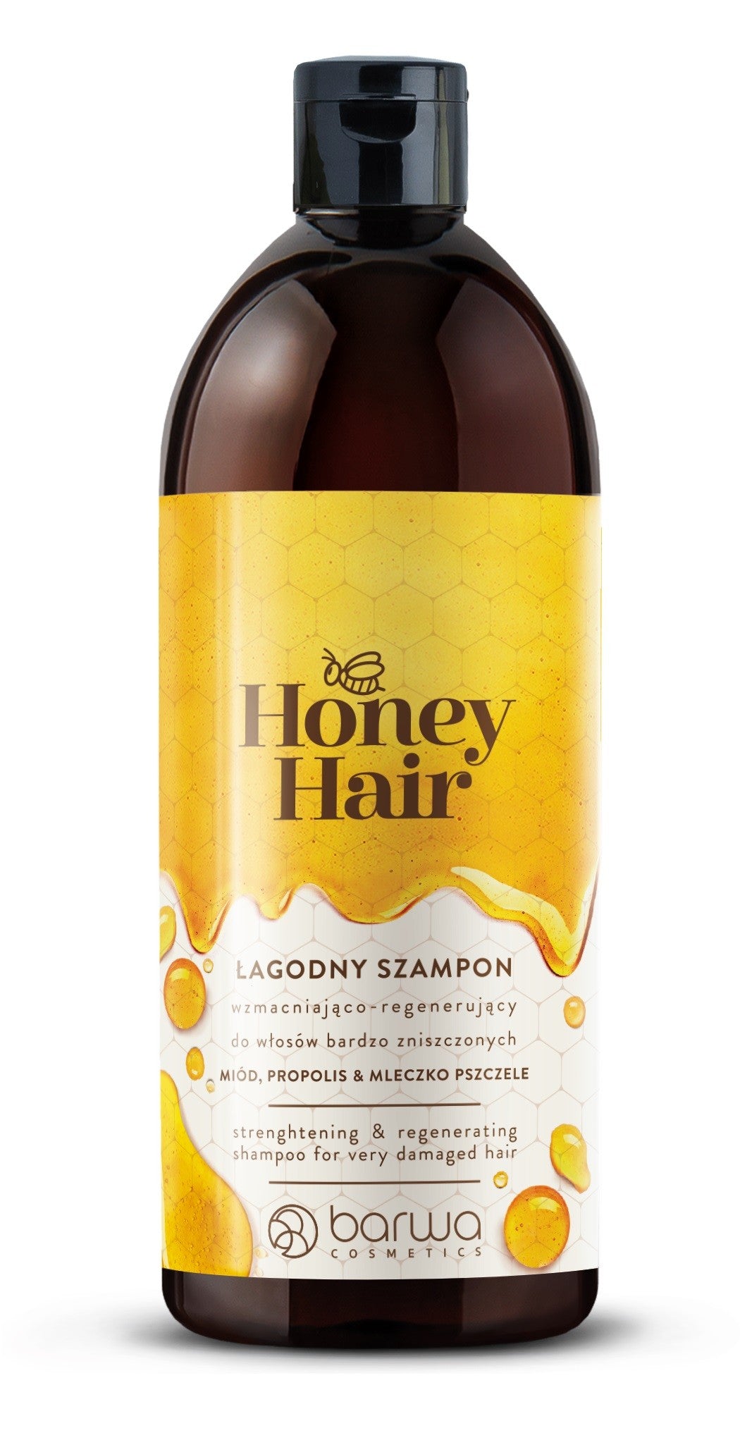 BARWA COSMETICS Honey Hair Gentle Strengthening and Regenerating Shampoo for Very Damaged Hair 480ml | Vaistine1.lt