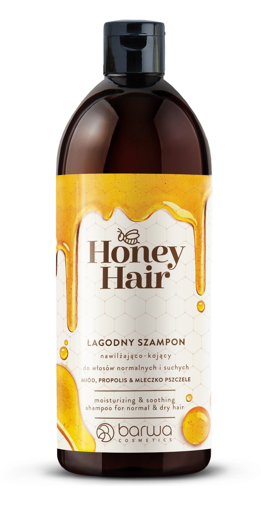 BARWA COSMETICS Honey Hair Gentle Moisturizing-Soothing Shampoo for Normal and Dry Hair 480ml | Vaistine1.lt