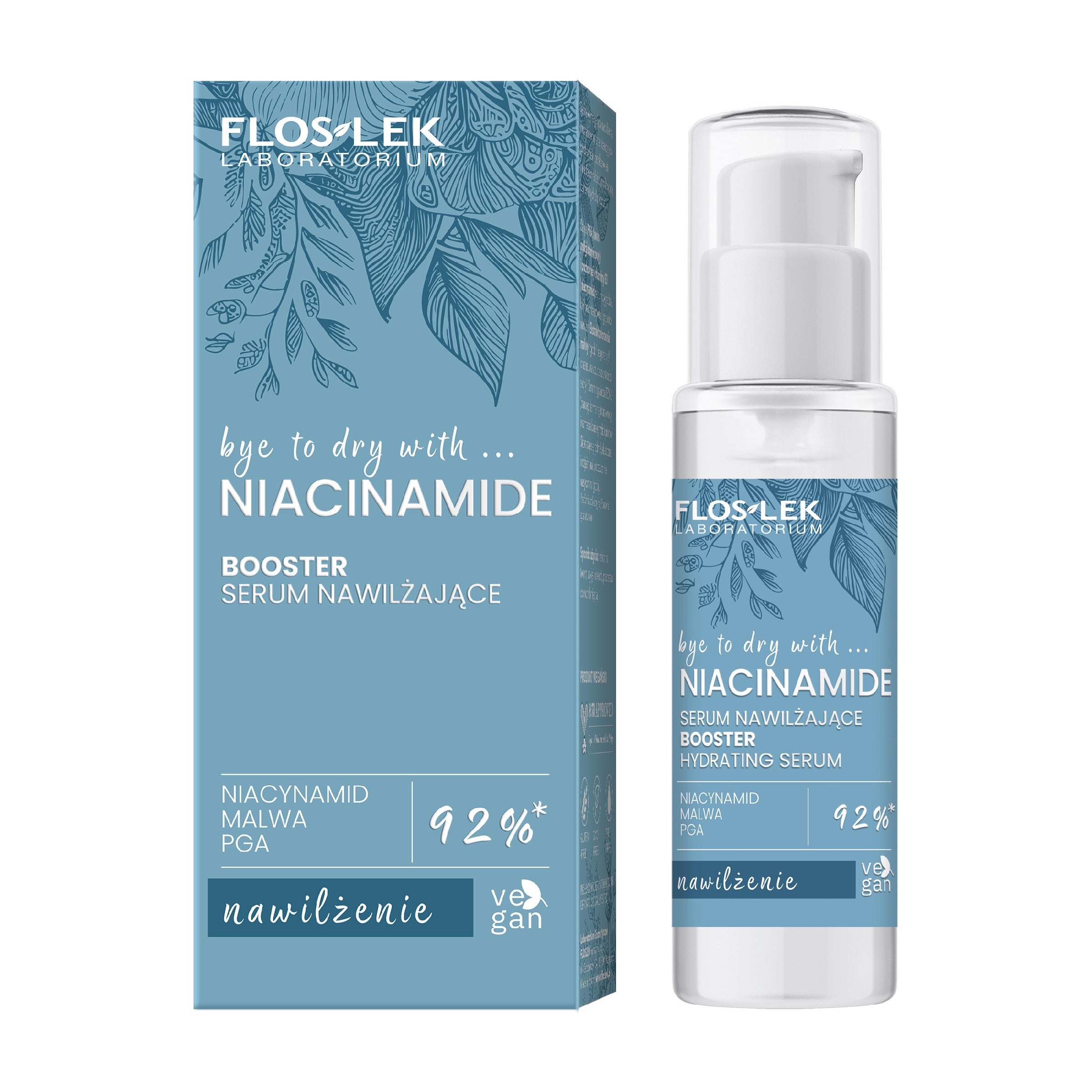 FLOSLEK Niacinamide Booster Serum moisturizing for the face 30ml | Vaistine1.lt