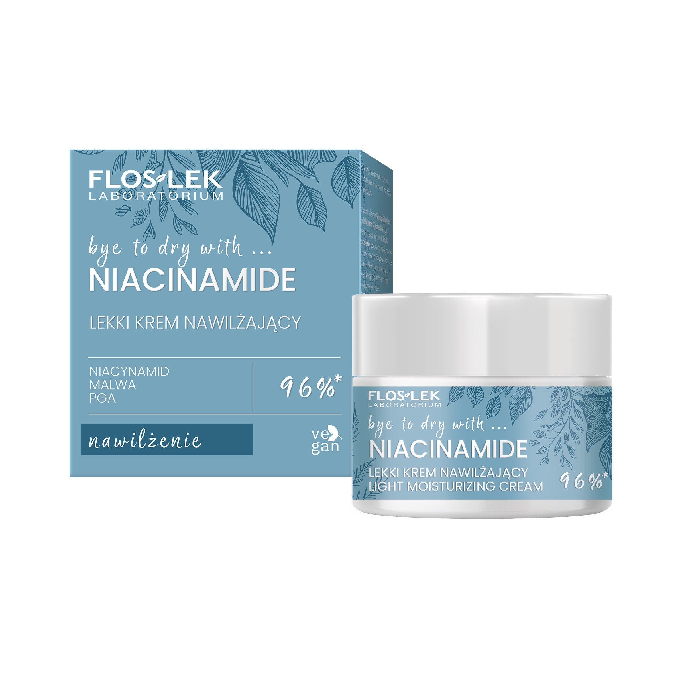 FLOSLEK Niacinamide Light Moisturizing Face Cream for Day 50ml | Vaistine1.lt