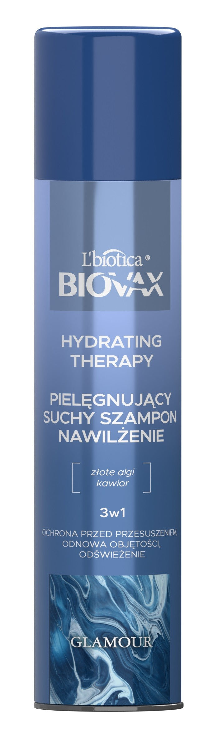 L'BIOTICA BIOVAX Glamour Nourishing Dry Shampoo Hydration 3in1 - Hydrating Therapy | Vaistine1.lt