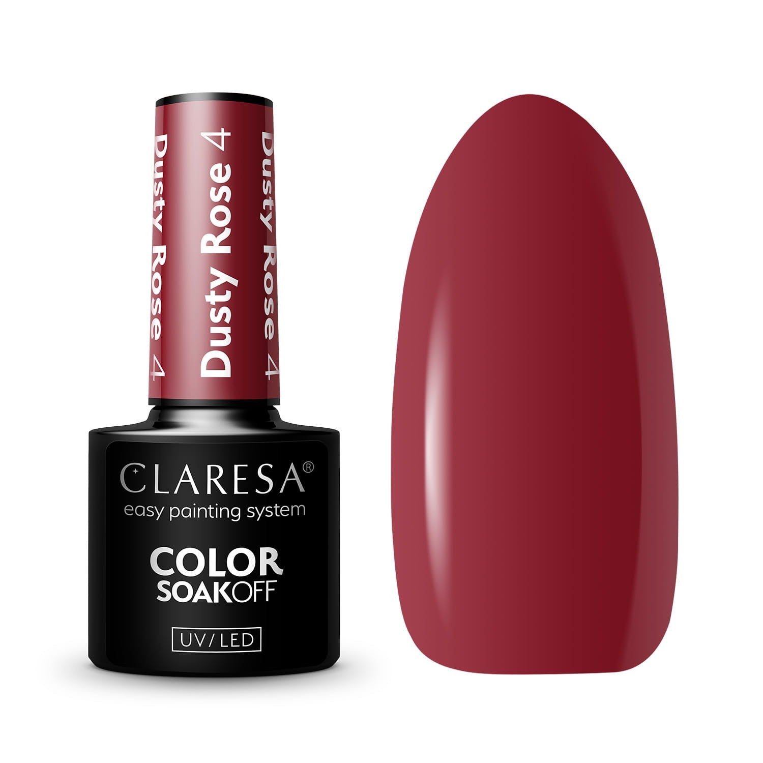 CLARESA Hybrid Nail Polish Dusty Rose No. 4 5g | Vaistine1.lt