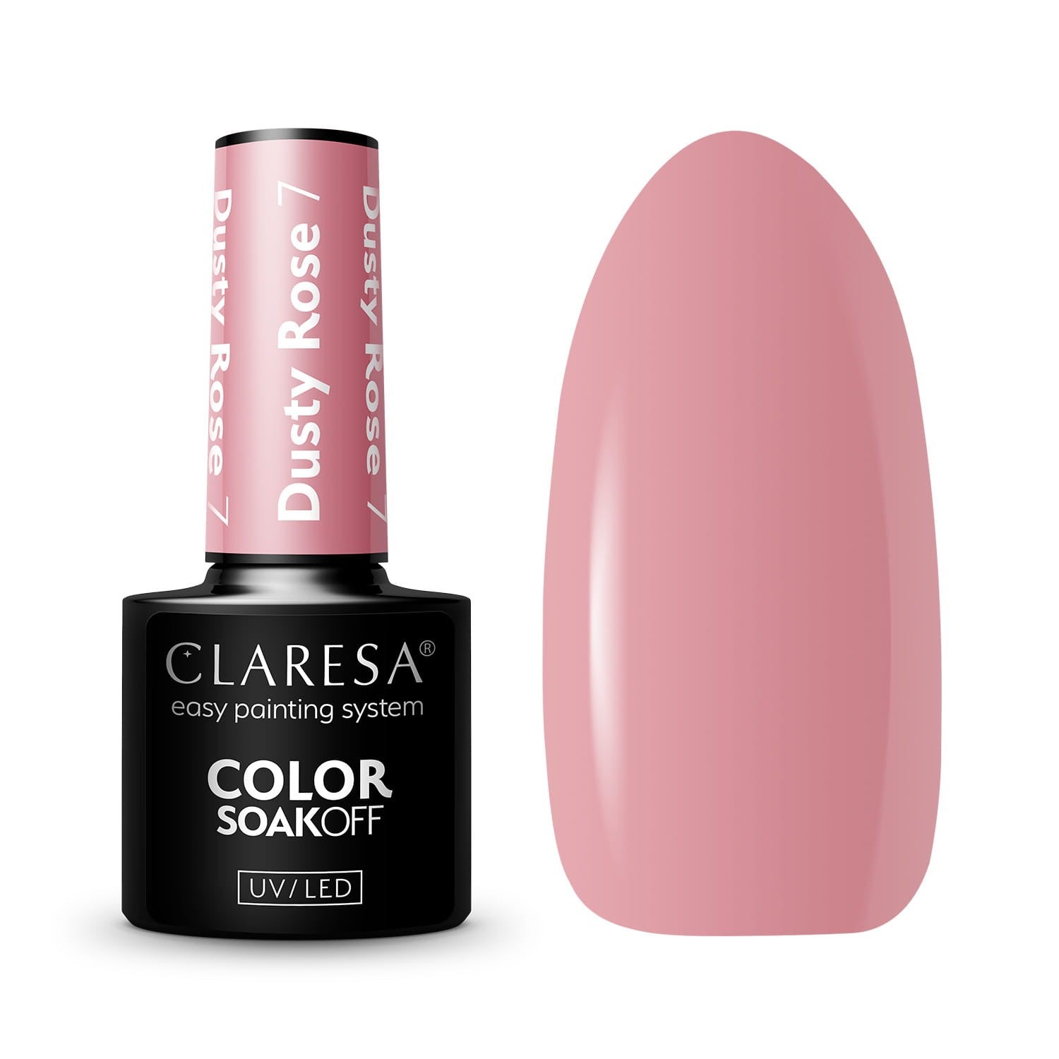 CLARESA Hybrid Nail Polish Dusty Rose No. 7 5g | Vaistine1.lt