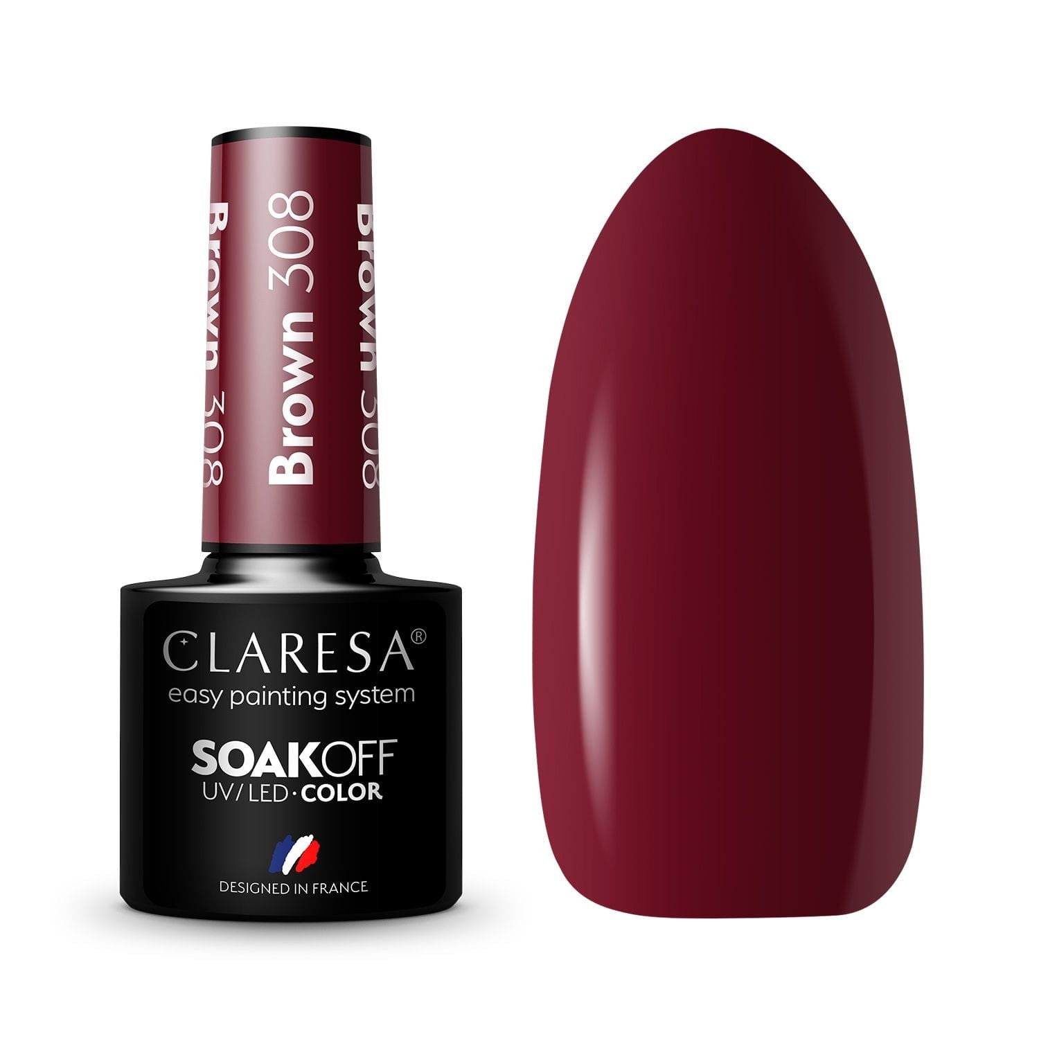 CLARESA Hybrid Lacquer Brown No. 308 5g | Vaistine1.lt