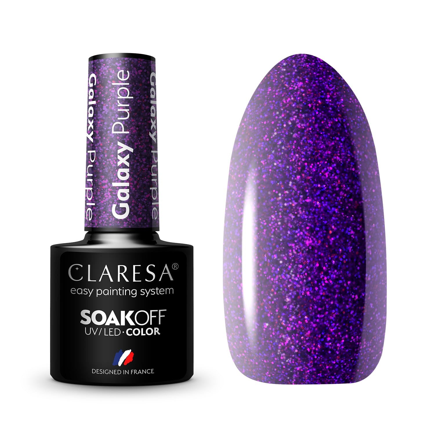 CLARESA Hybrid Lacquer Galaxy - Purple 5g | Vaistine1.lt