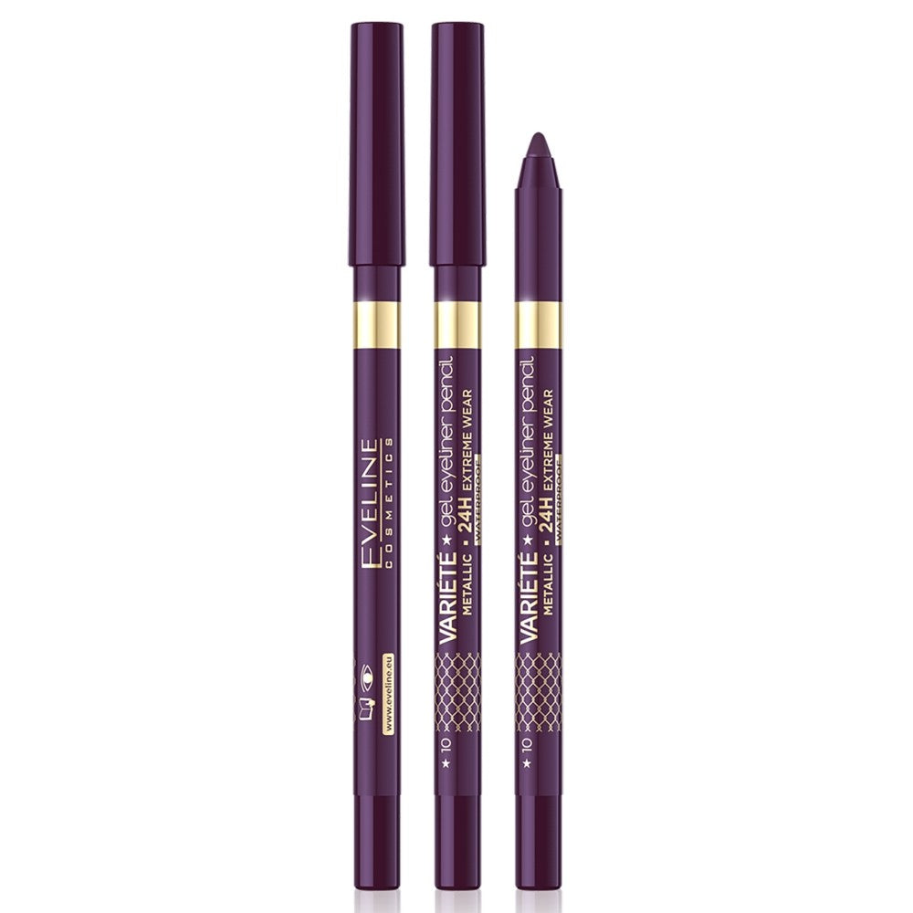 EVELINE Variety Gel Pencil for Eyes No. 10 - Eggplant | Vaistine1.lt