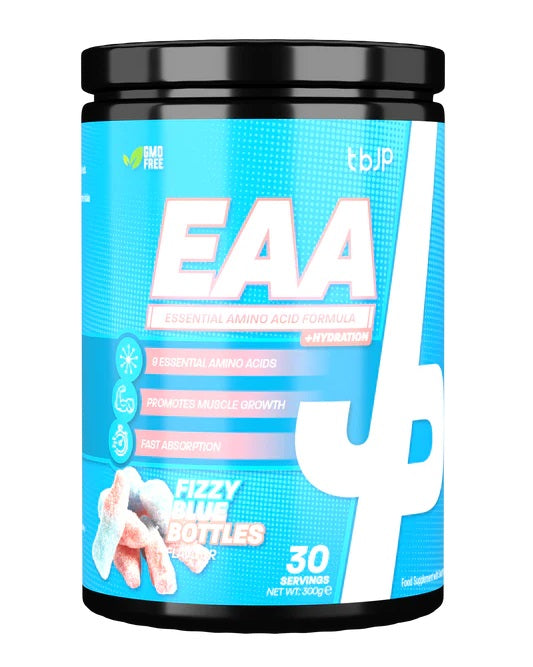 EAA + Hydration, Fizzy Blue Bottles - 300g - Trained by JP