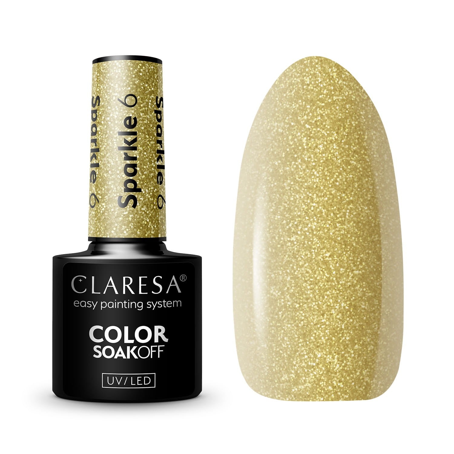 CLARES Hybrid lacquer Sparkle no. 6 5g | Vaistine1.lt