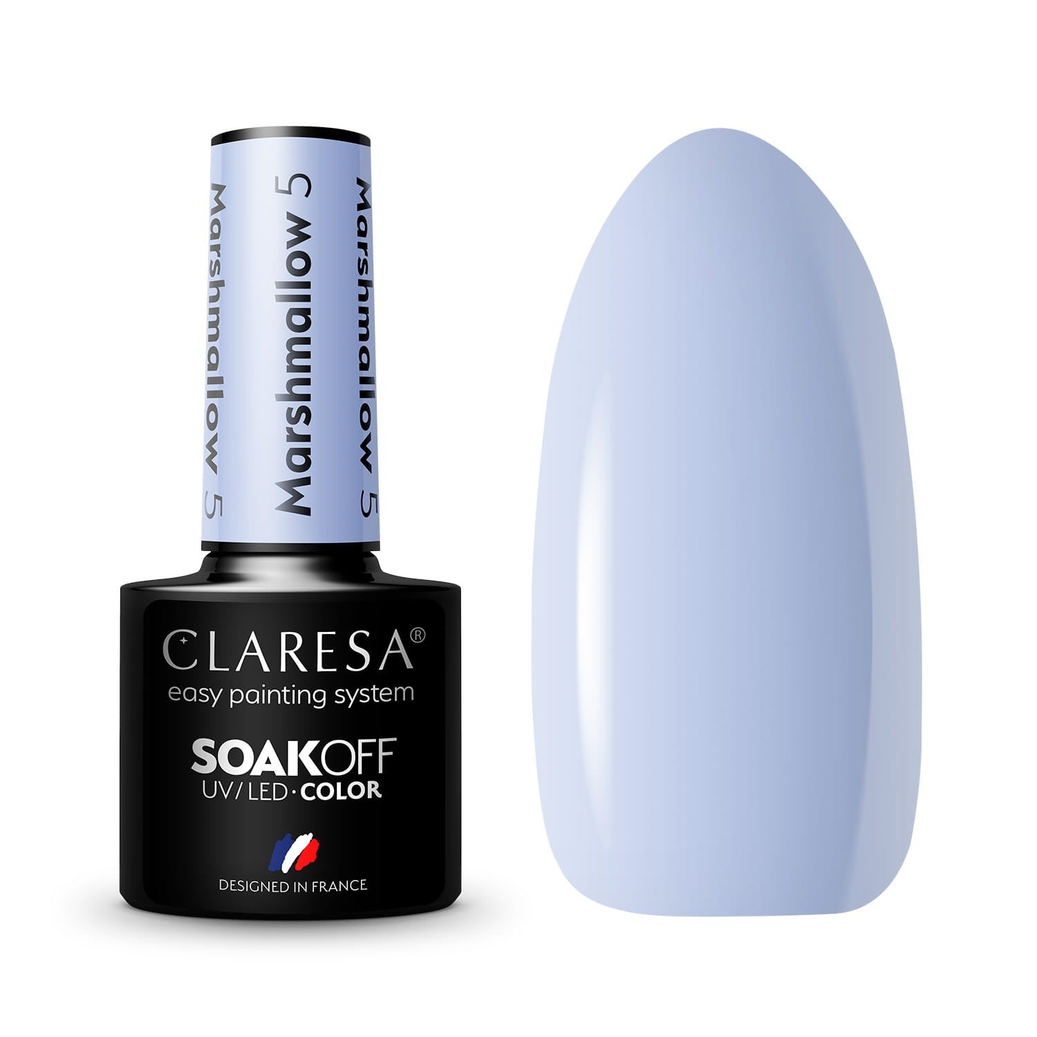 CLARESA Hybrid Nail Polish Marshmallow No. 5 5g | Vaistine1.lt