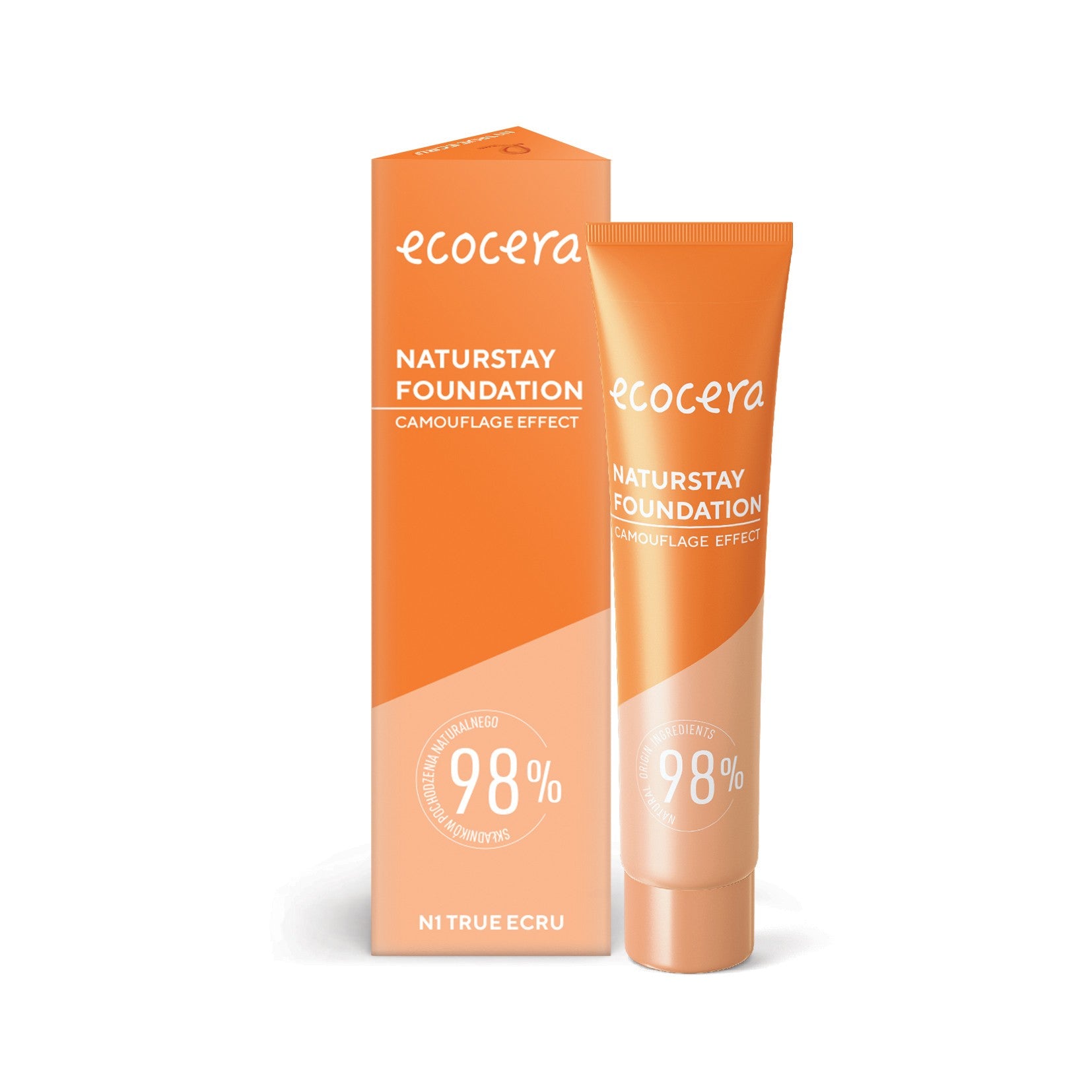 ECOCERA Naturstay Foundation Natural Concealer - camouflage effect N1 True Ecru 30ml | Vaistine1.lt