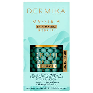 DERMIKA Maestria Skin Matrix Repair Luxury Anti-Wrinkle Treatment in Capsules with Snail Mucus Extract for Day and Night 60g | Vaistine1.lt