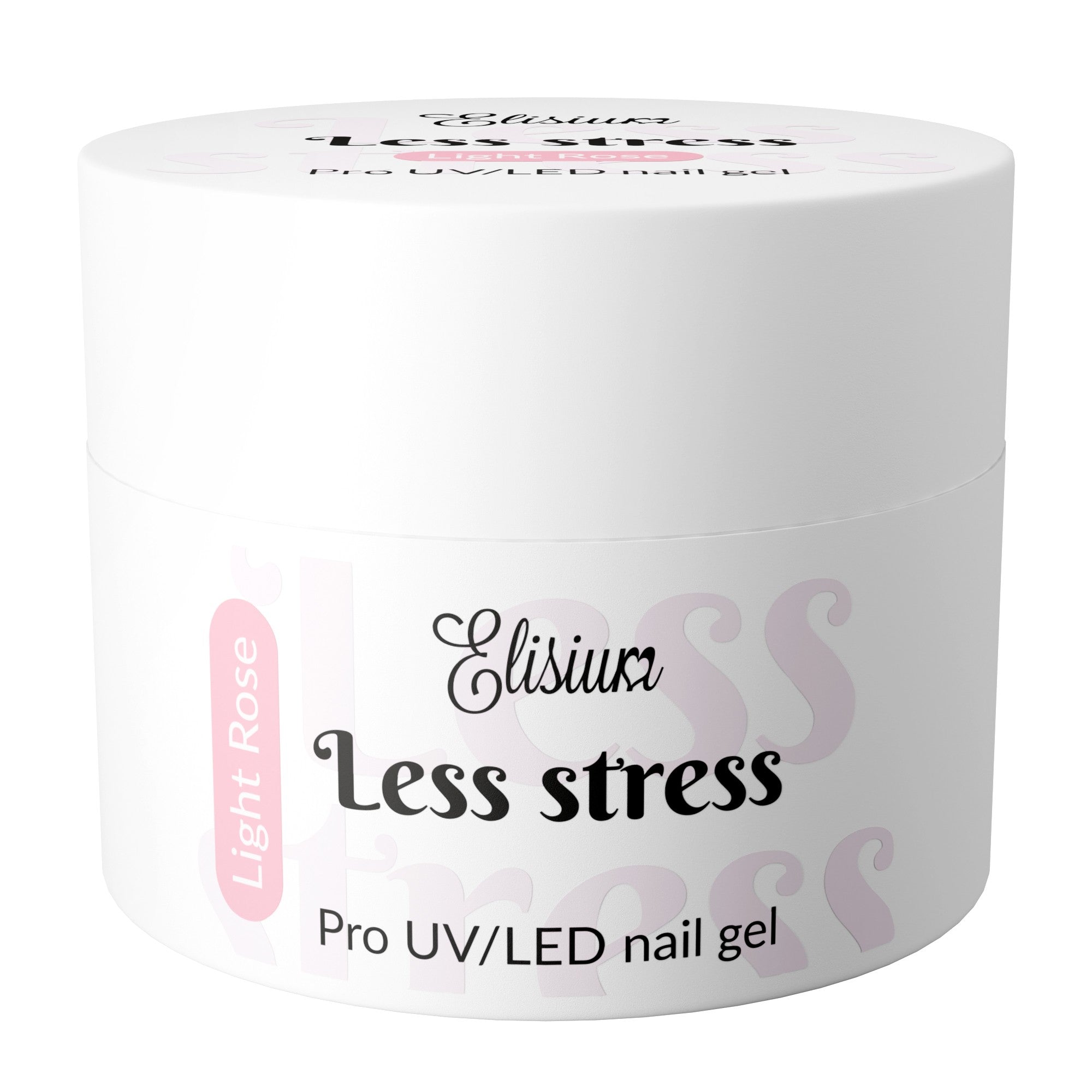 ELISIUM Less Stress Builder Nail Building Gel - Light Rose 40ml | Vaistine1.lt