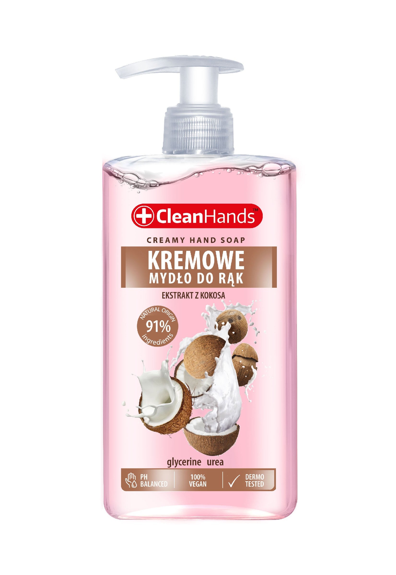 CLEAN HANDS Kreminė kokosų skystas muilas 300 ml | Vaistine1.lt