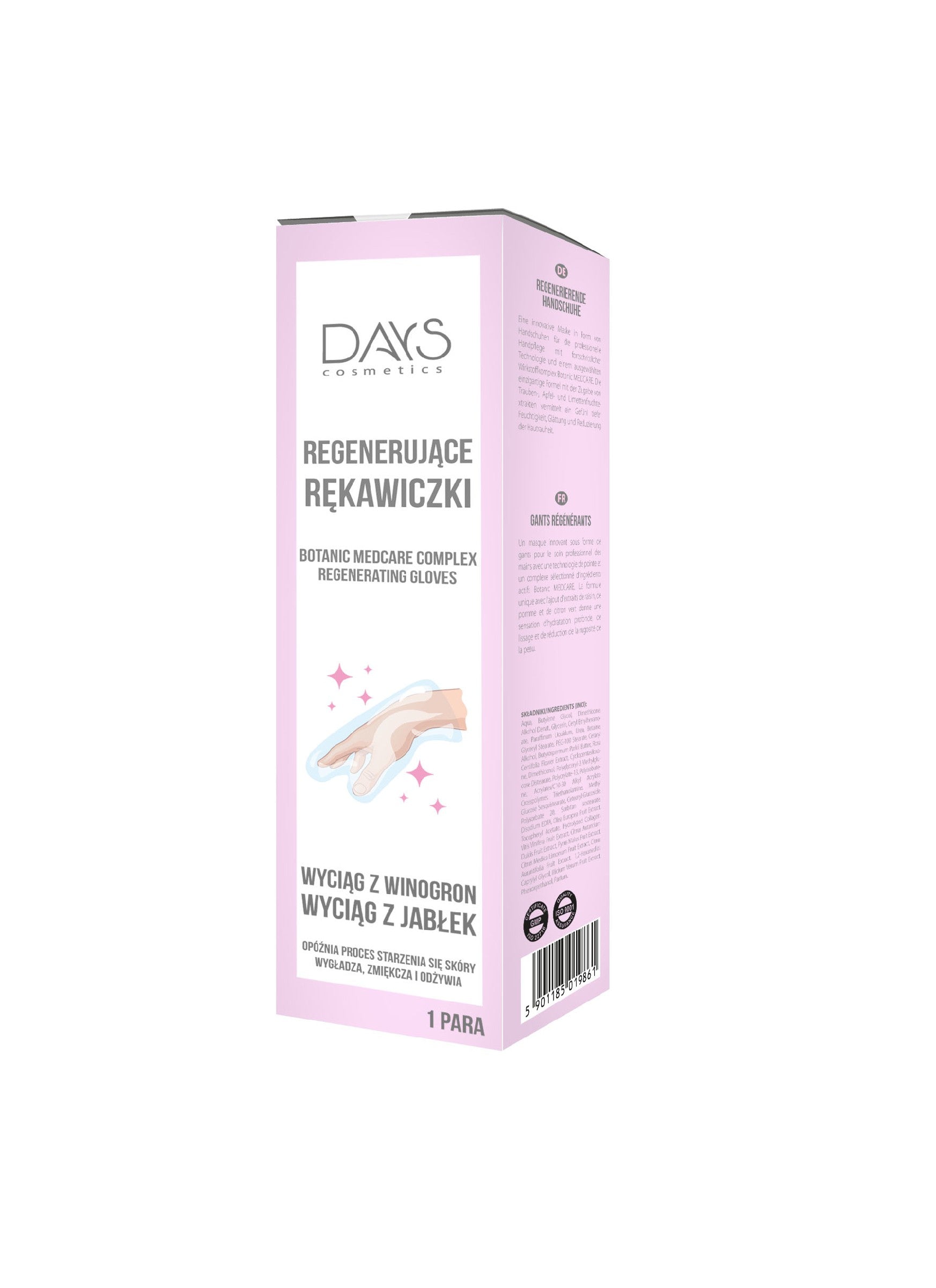 DAYS COSMETICS regeneruojančios rankų pirštinės - 1 pora | Vaistine1.lt