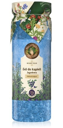 HERBAL RECIPES Field Treasures Refreshing Bath Salt - Berry 700g | Vaistine1.lt