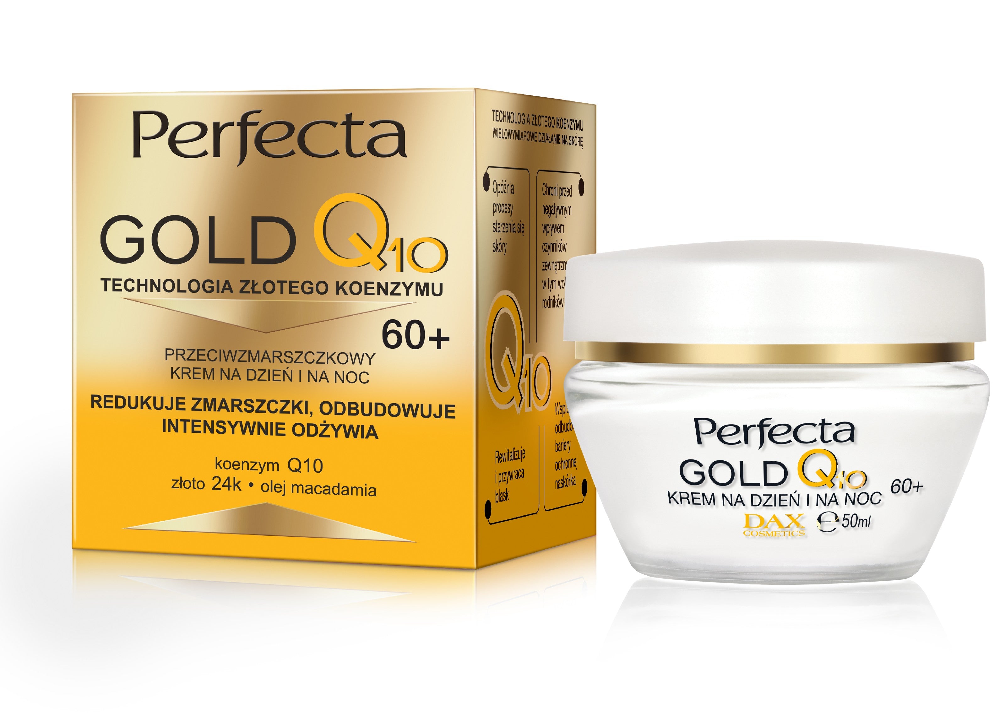 PERFECTA Gold Q10 Anti-wrinkle cream for day and night 60+ 50 ml | Vaistine1.lt