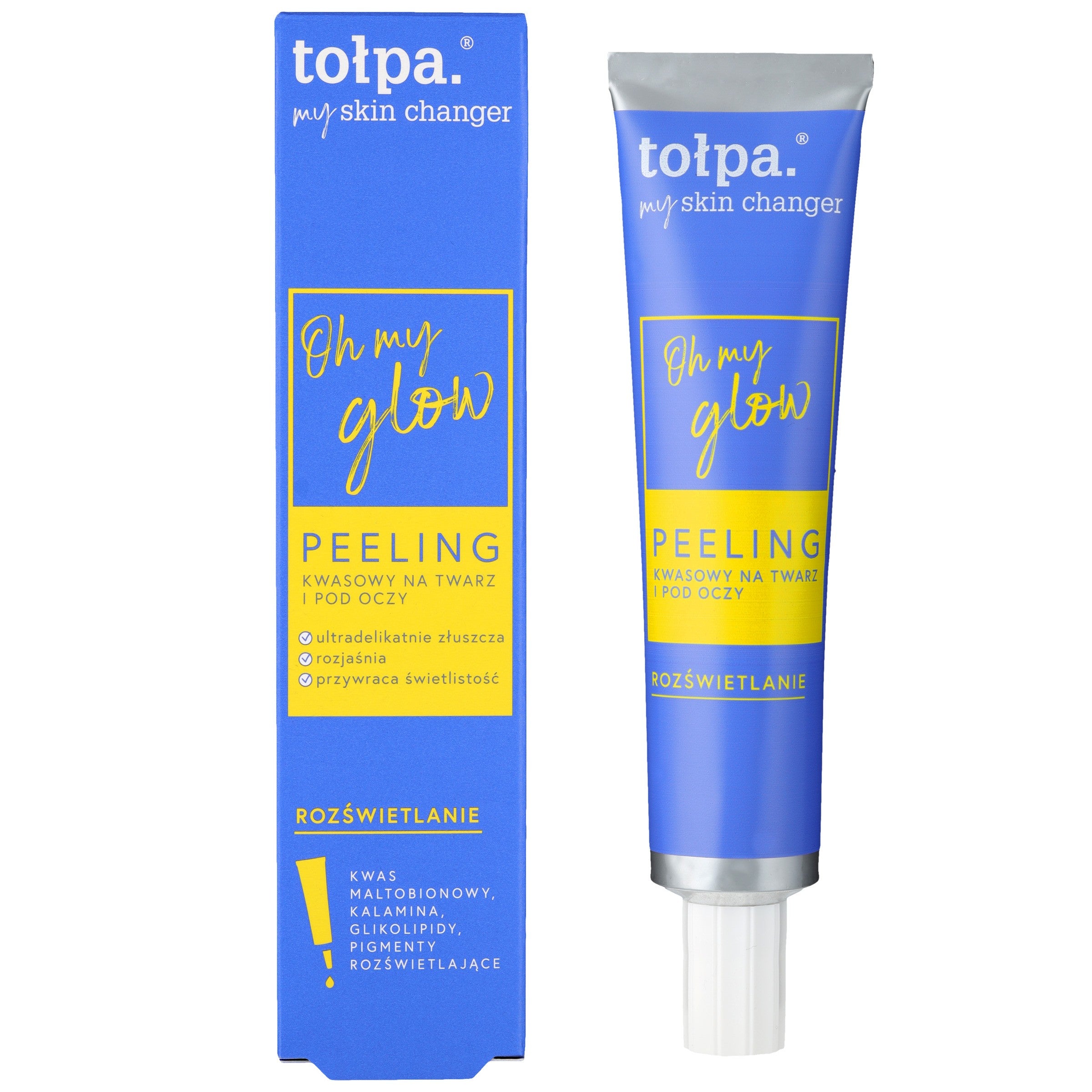 TOŁPA My Skin Changer Acid Peeling for face and under eyes Oh My Glow - illuminating 40 ml | Vaistine1.lt