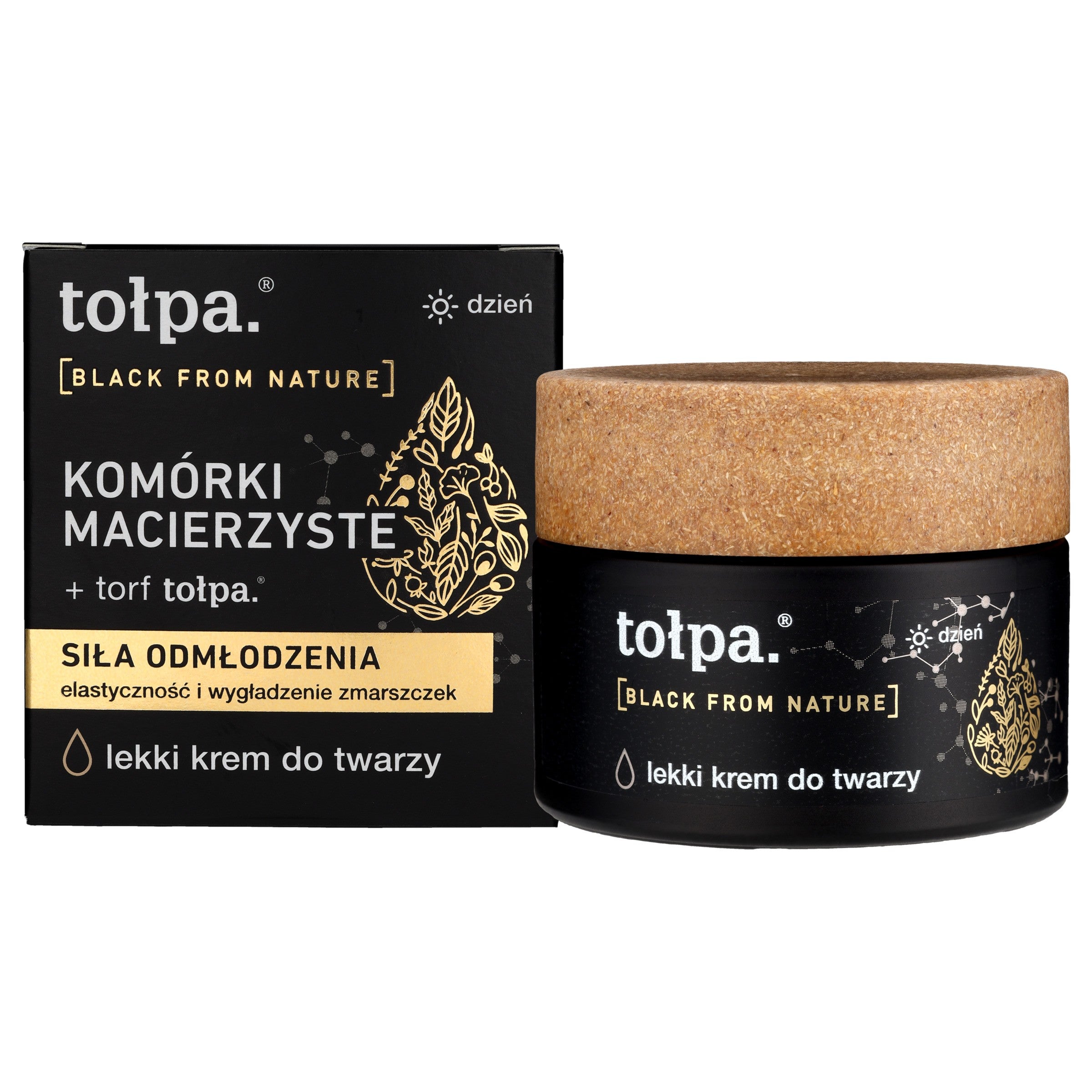 TOŁPA Black From Nature Light Day Cream - rejuvenating power 50 ml | Vaistine1.lt