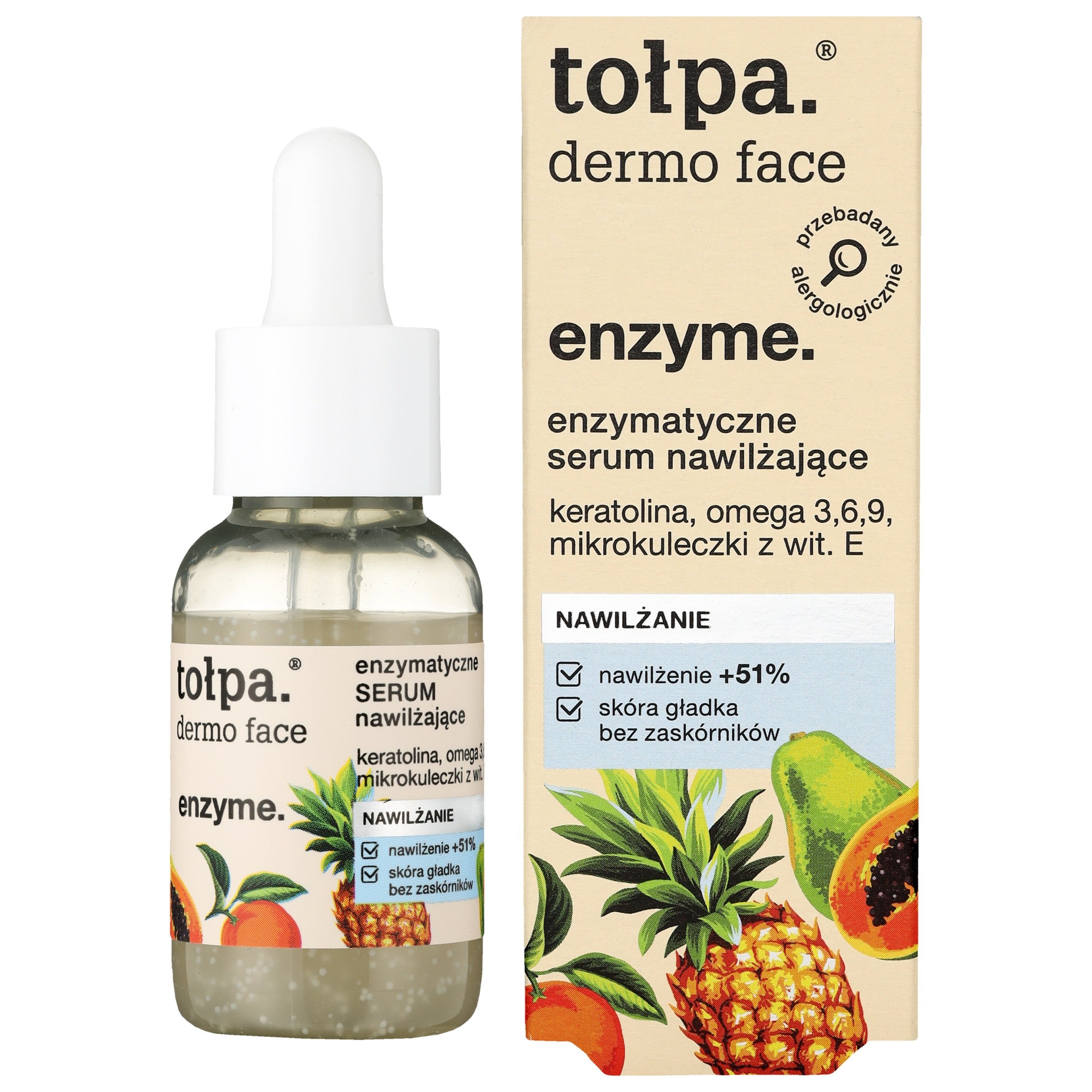 TOŁPA Dermo Face Enzyme Moisturizing Enzymatic Serum 30 ml | Vaistine1.lt