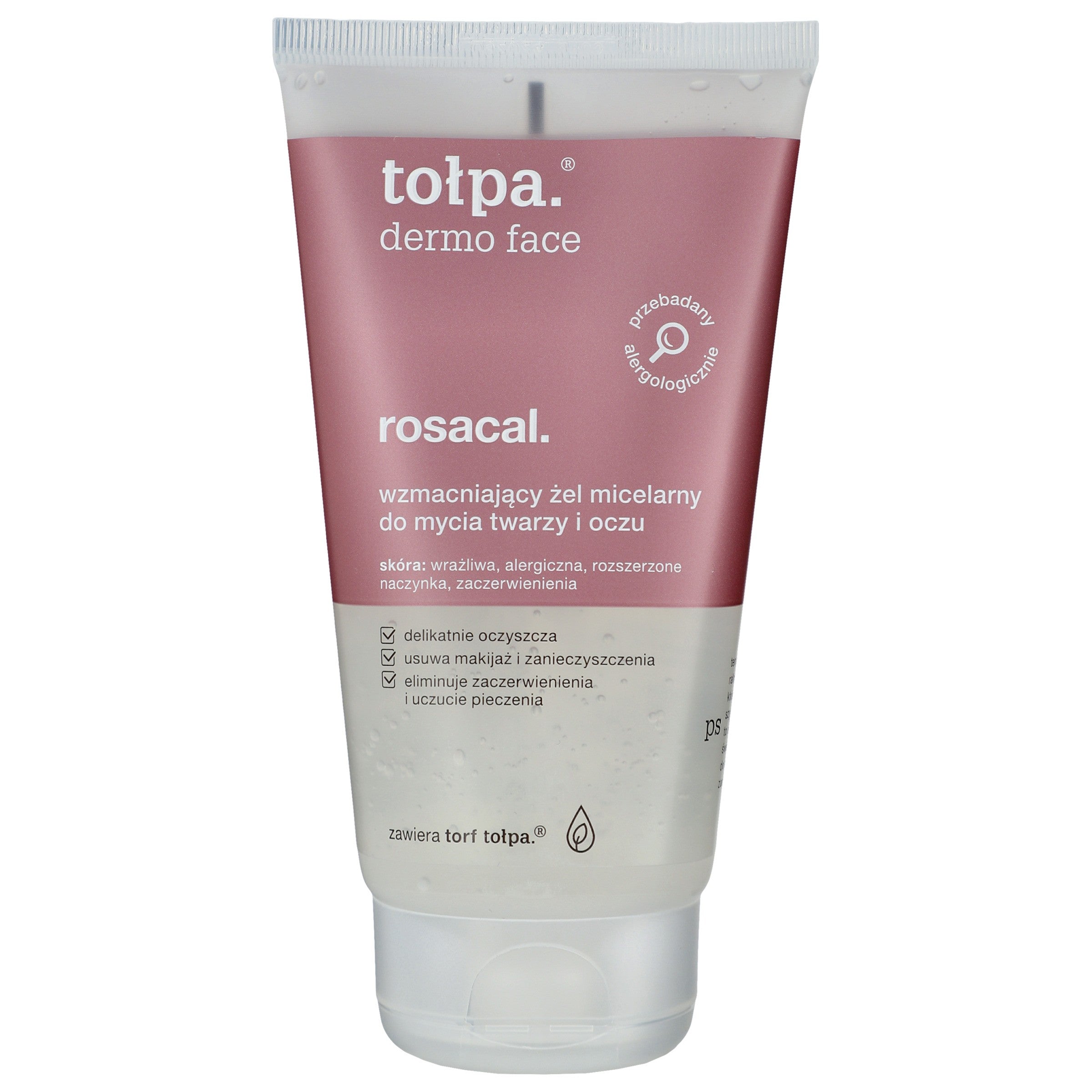 TOŁPA Dermo Face Rosacal Strengthening Micellar Gel for Cleansing Face and Eyes 150 ml | Vaistine1.lt