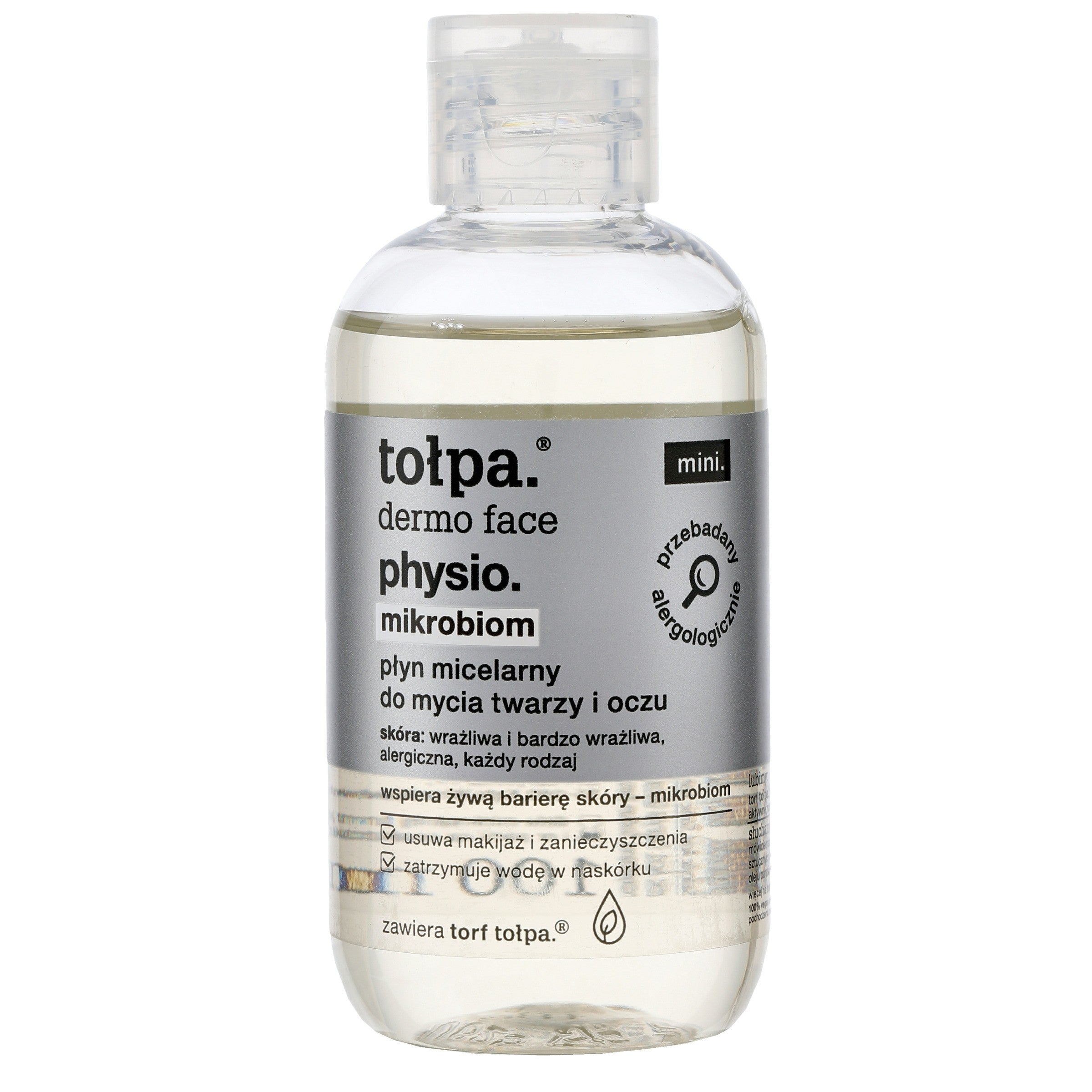 TOŁPA Dermo Face Physio Microbiome Micellar Liquid for Face and Eye Cleansing 100 ml (mini) | Vaistine1.lt