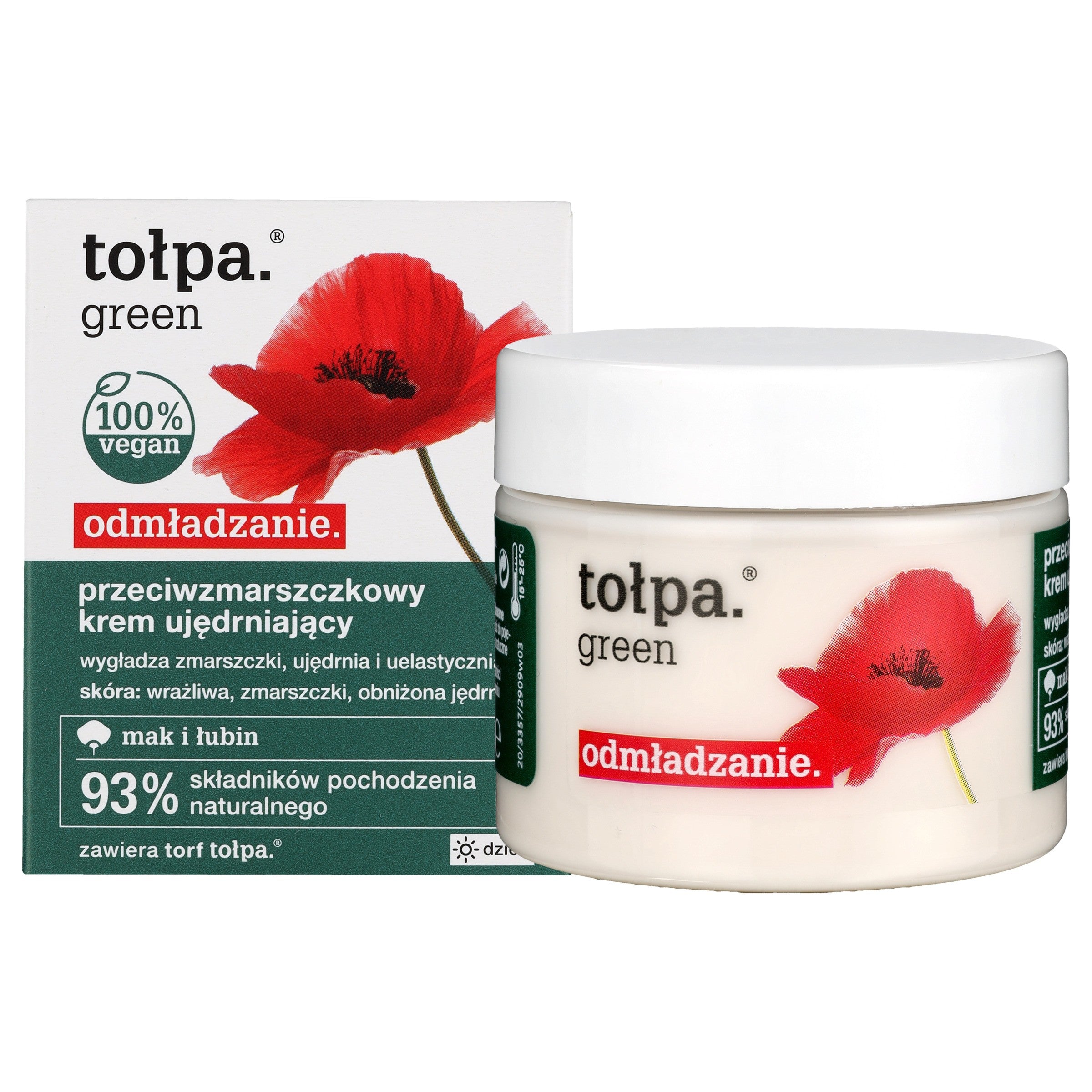 TOŁPA Green Rejuvenation Firming Anti-Wrinkle Day Cream 50 ml | Vaistine1.lt